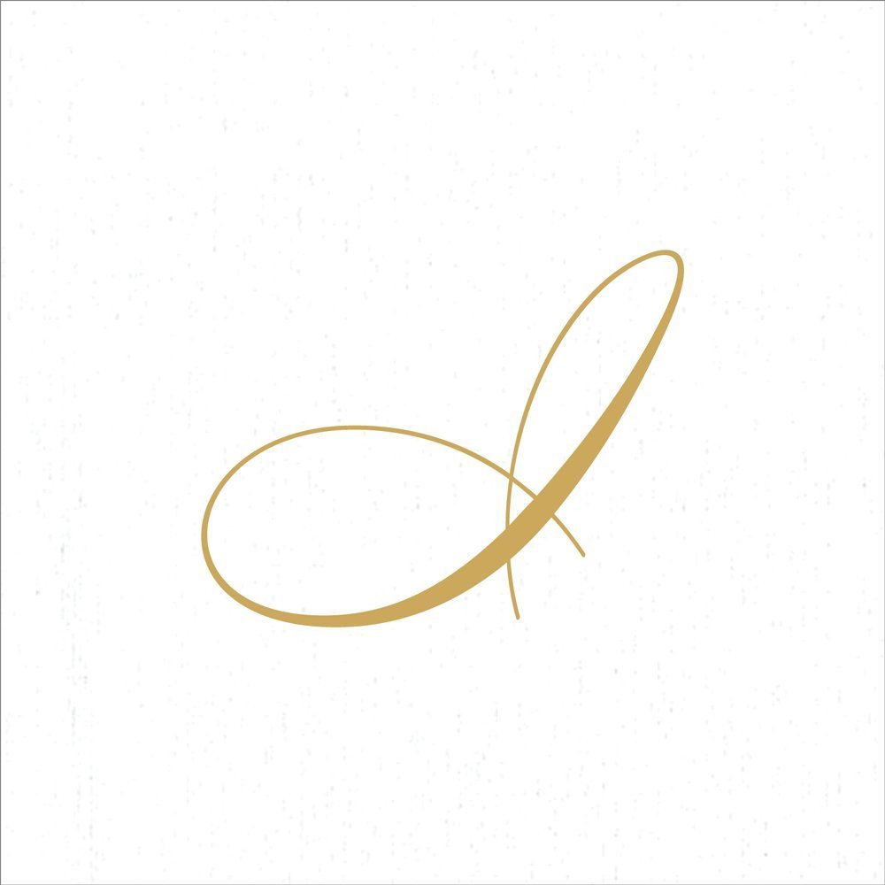 Caspari White Pearl Paper Linen Cocktail Napkins - Monogram Initial I, Pack of 30 (2900CG.I) | Elegant Party, Wedding & Dinner Table Decor