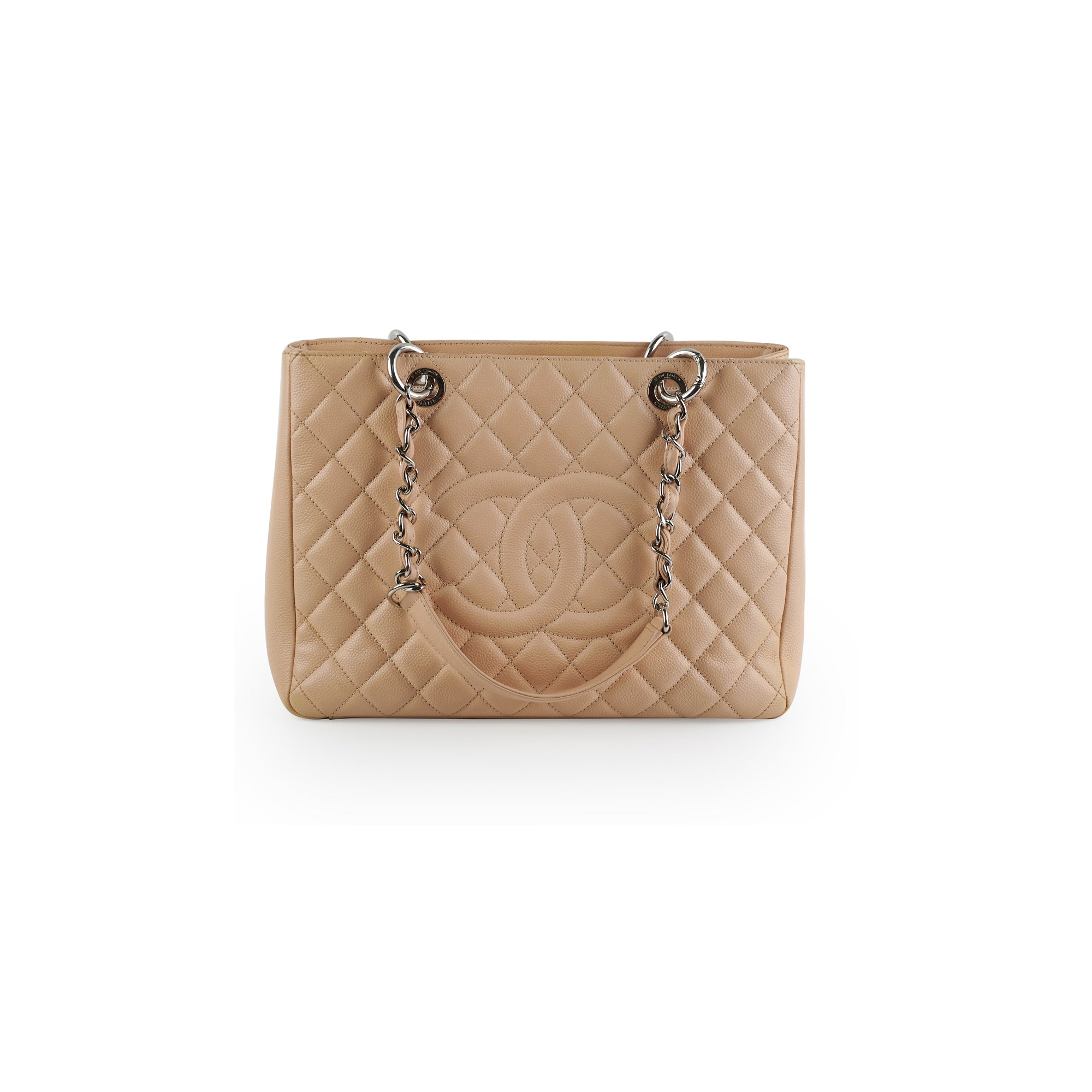 Chanel Grand Shopping Tote (GST) Beige Clair Caviar Leather Handbag - Luxury Designer Tote for Women, Perfect for Work, Travel & Everyday Use