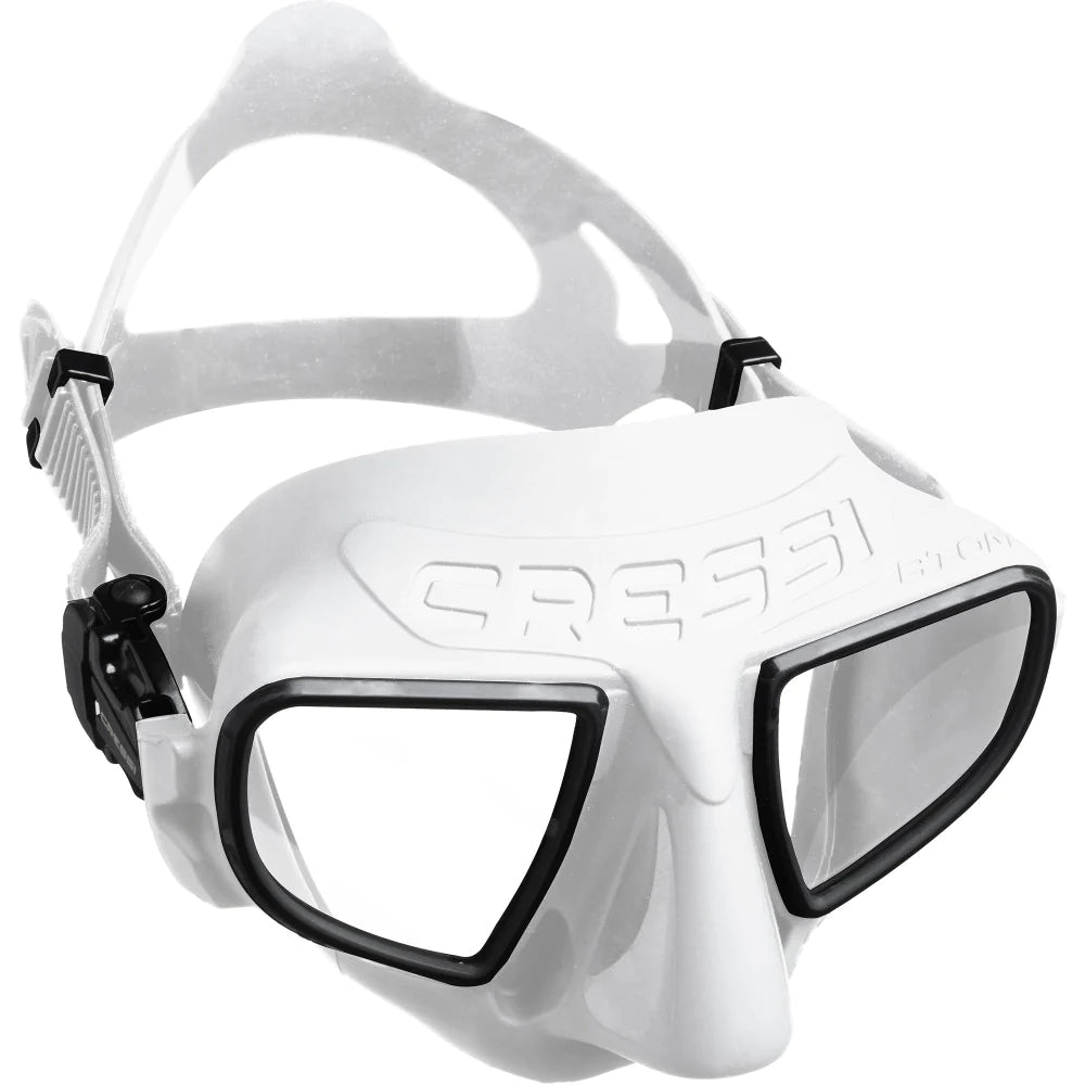 Cressi Atom White Scuba Diving Mask - Comfortable & Durable Snorkeling Gear for Men & Women - Perfect for Ocean, Pool & Underwater Adventures