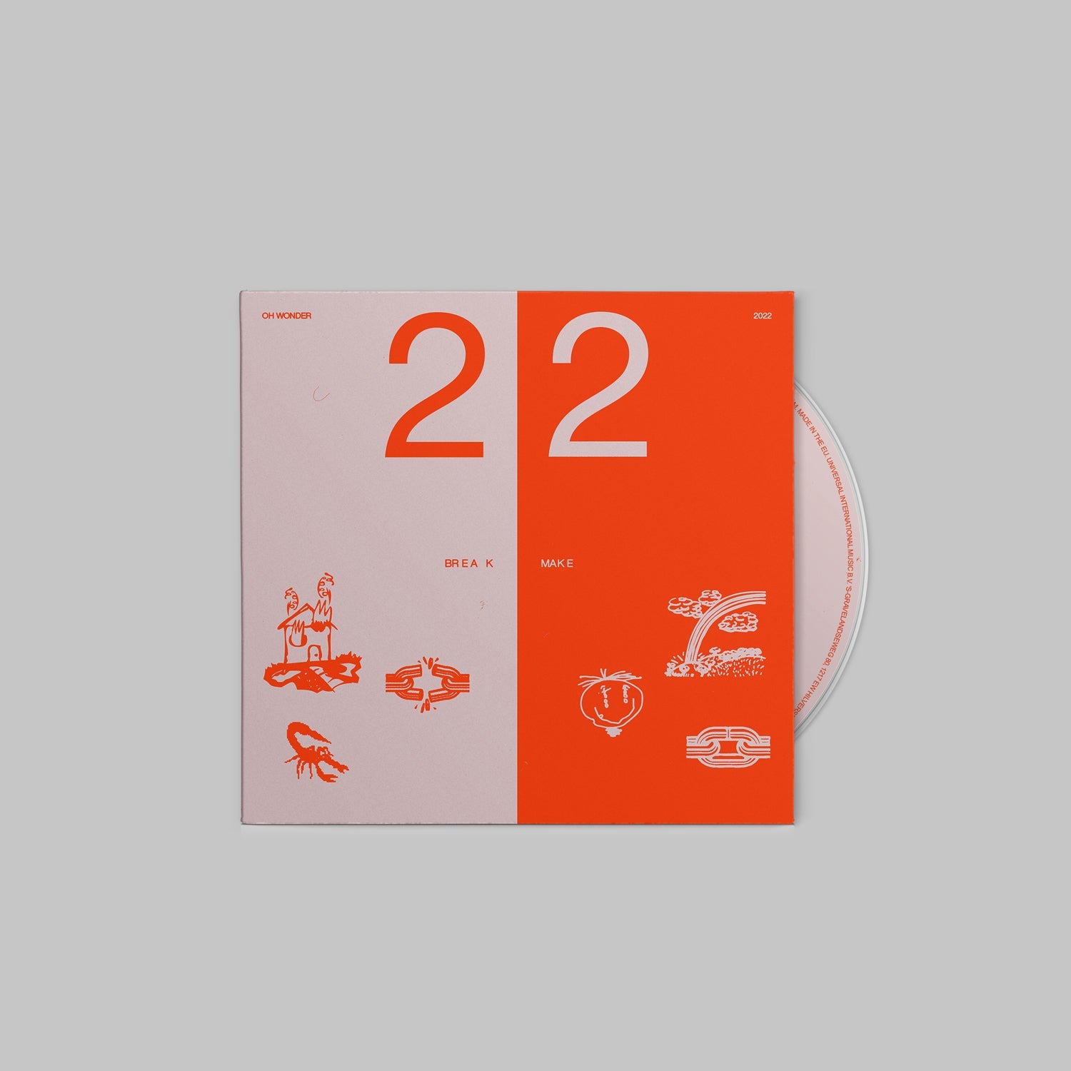22 Break / 22 Make 2CD - High Quality Audio CDs for Music Lovers - Perfect for Home, Car, and Party Entertainment