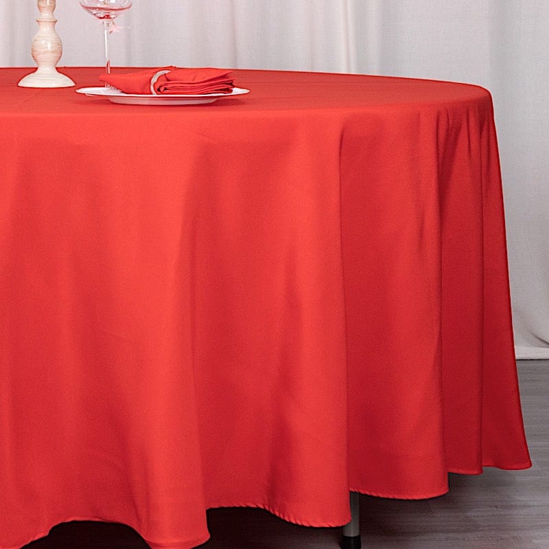 Premium 108-Inch Round Polyester Tablecloth for Weddings, Parties & Events - Elegant & Durable Table Linens for Banquets, Celebrations & Home Decor