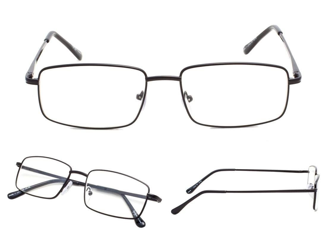 Premium LUR Reading Glasses 3-Pack - Durable Metal Frame Readers for Men & Women - Ideal for Reading, Office Work, and Computer Use
