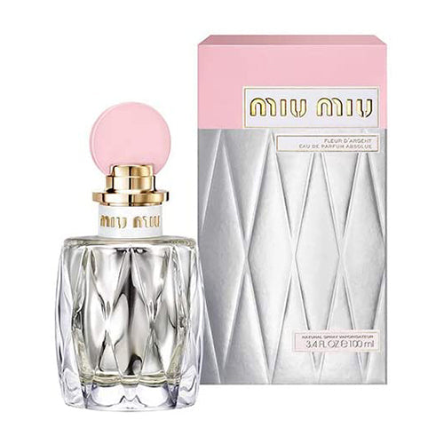 Miu Miu Fleur D'Argent 100ml Eau de Parfum for Women - Floral & Woody Fragrance | Perfect for Date Nights, Special Occasions & Daily Wear