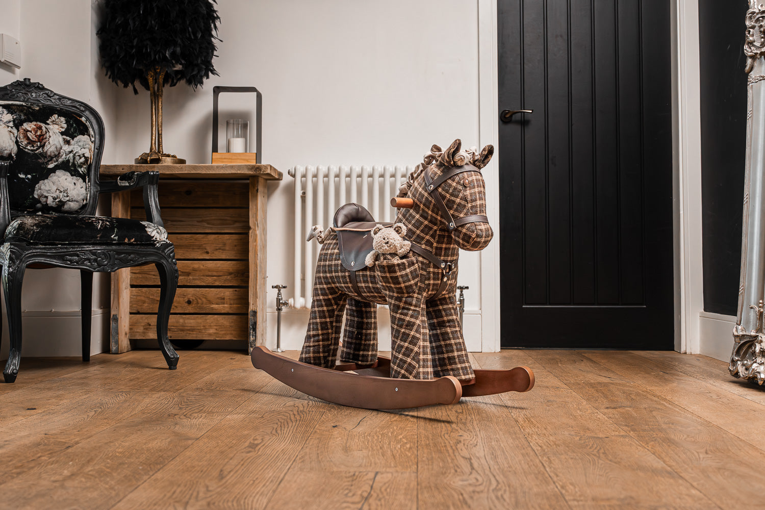 Rufus & Ted Wooden Rocking Horse for Kids - Classic Nursery Decor & Toddler Ride-On Toy - Perfect for Playrooms, Bedrooms & Gifts
