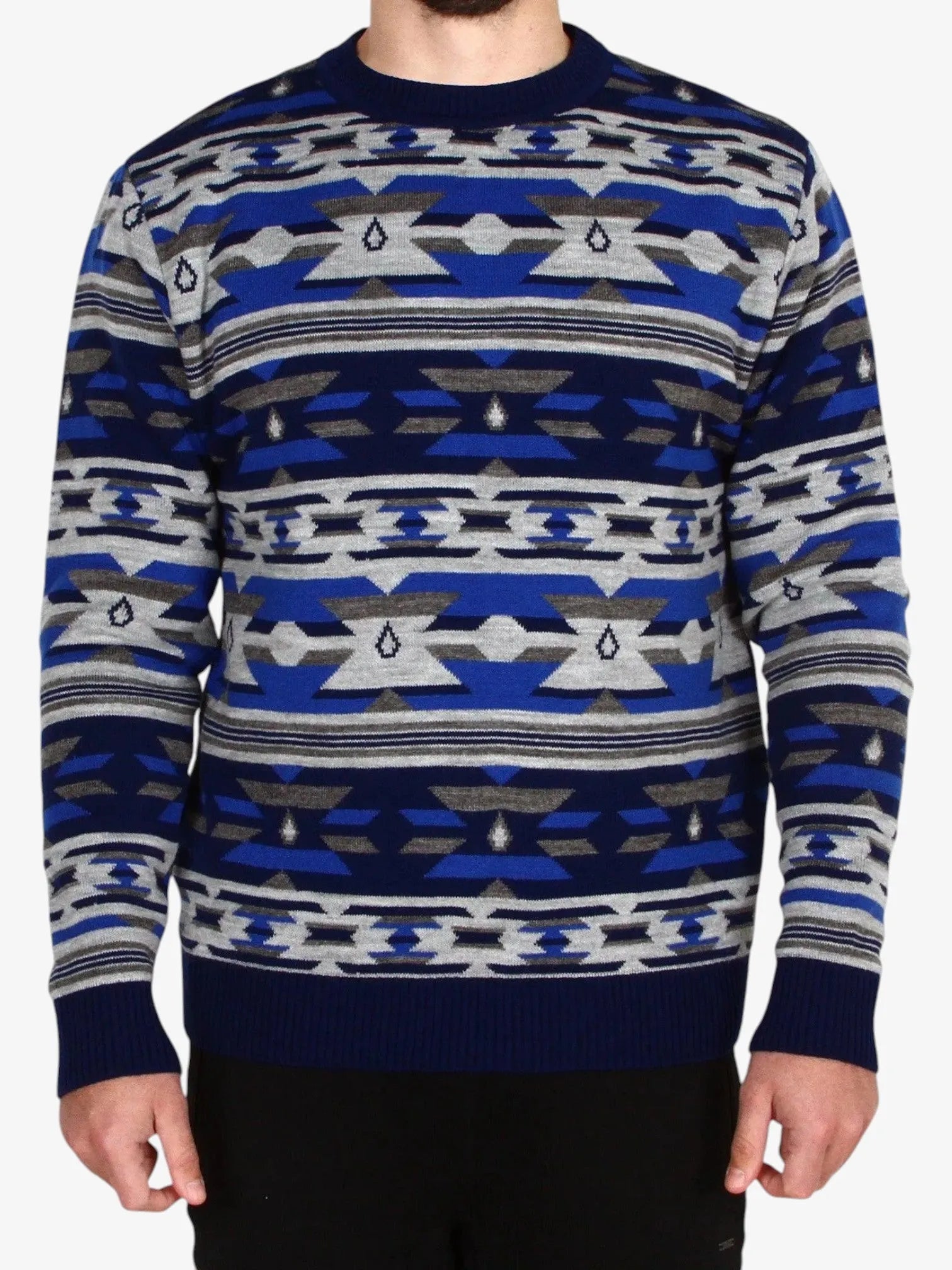 Volcom Raven Azul Sweater - Men's Casual Pullover for Fall & Winter | Cozy Knit Top for Outdoor Activities & Daily Wear