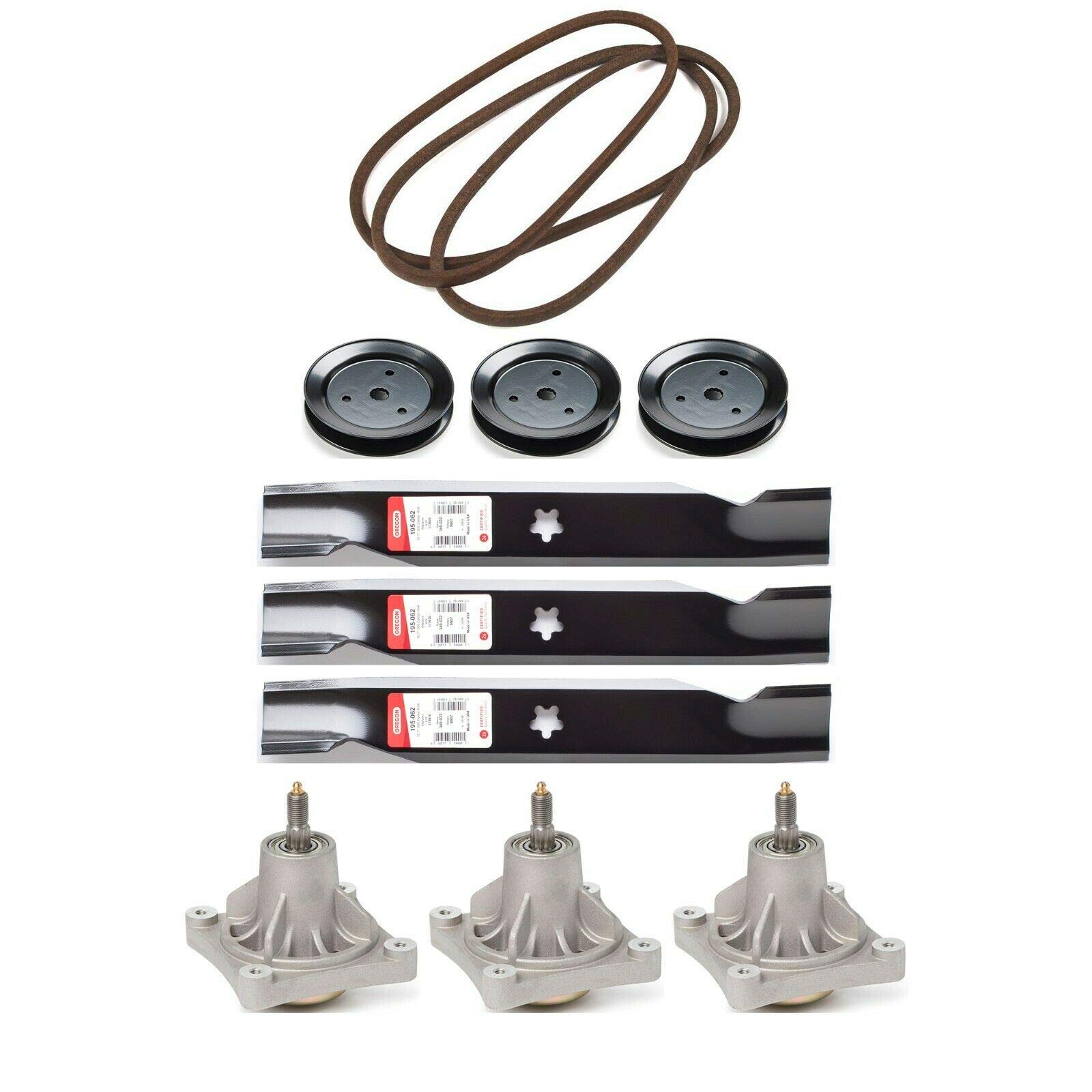 Craftsman GT 5000 48-Inch Lawn Mower Deck Rebuild Parts Kit - Replacement Deck Components for Sears Riding Mowers - Perfect for Spring Tune-Ups & DIY Repairs