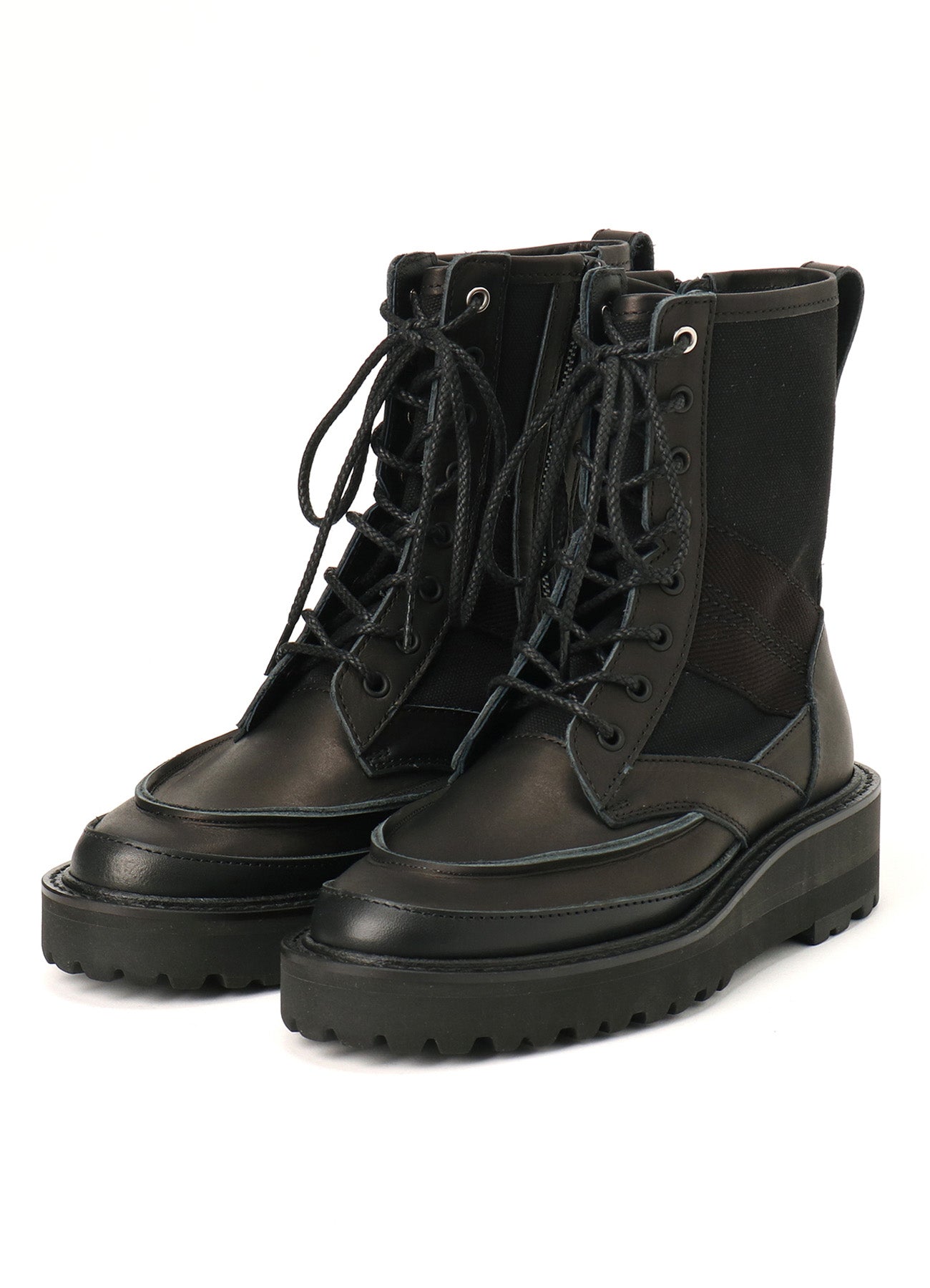 Durable Military Boots for Men - Cotton Duck & Leather Combat Boots - Tactical Work Boots for Hiking, Outdoor Adventures & Heavy Duty Use