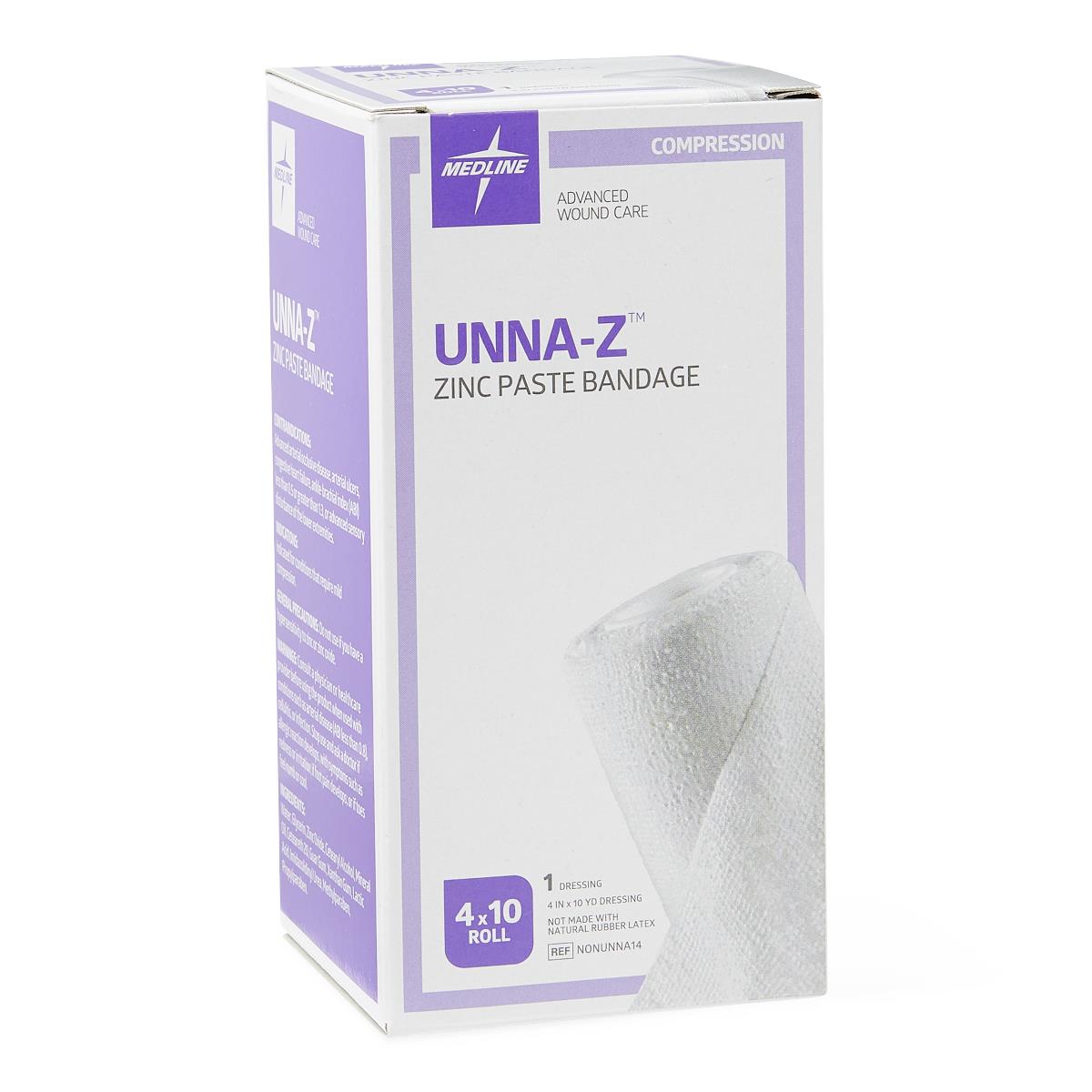 Unna Boot Bandage Without Calamine - Medicated Compression Wrap for Leg Ulcers & Venous Insufficiency - Ideal for Wound Care & Post-Surgical Support