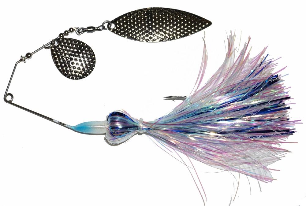 Buchertail 871 Slopmaster Tinsel Spinnerbait - Premium Fishing Lure for Bass, Pike & Walleye - Ideal for Freshwater & Saltwater Fishing