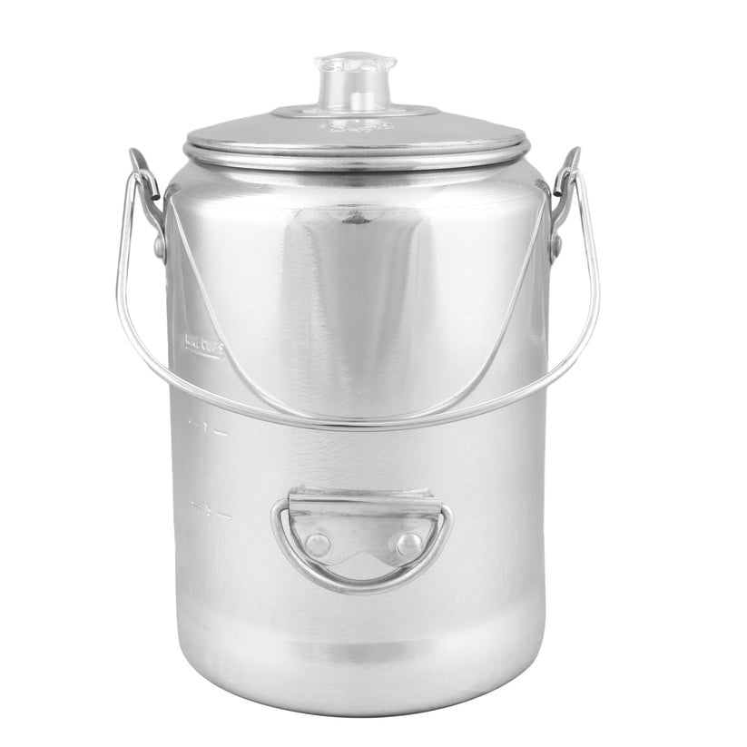 Premium 9-Cup Aluminum Coffee Pot - Durable & Lightweight for Camping, Hiking & Outdoor Adventures