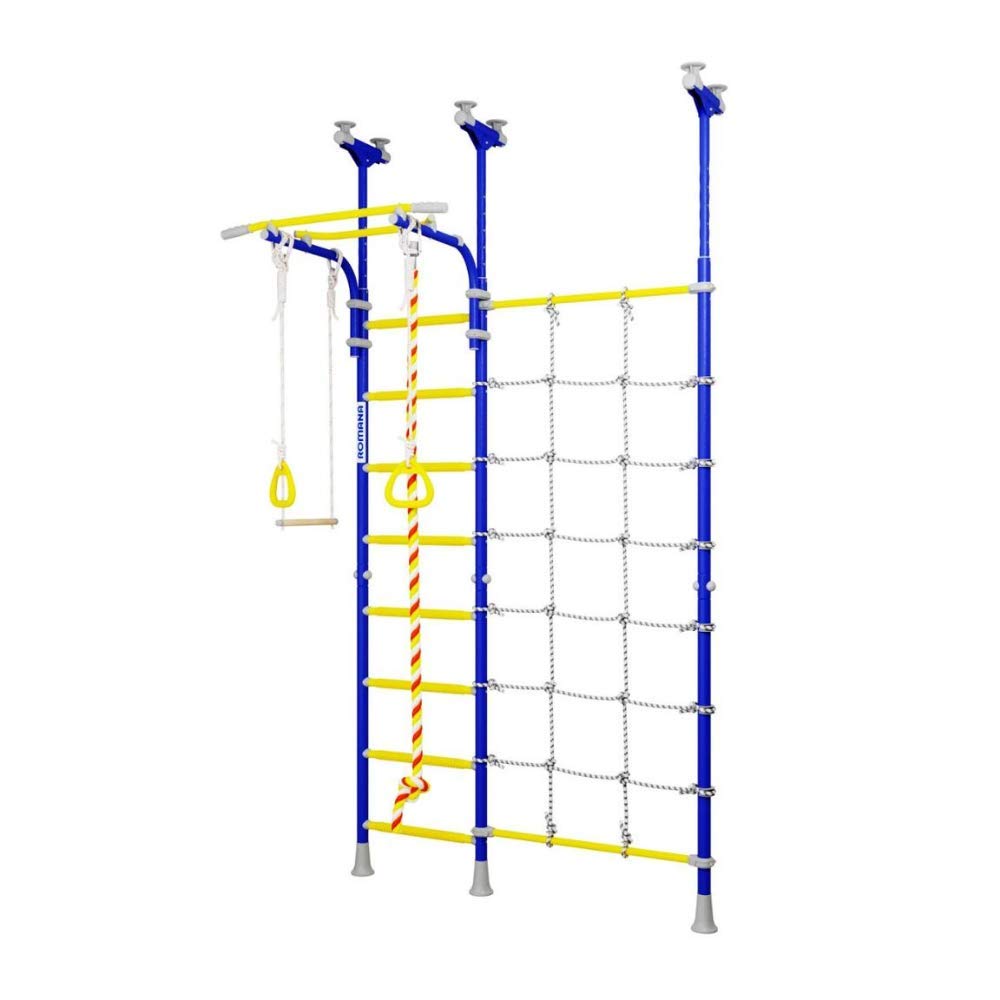 Fitness Kid Carousel R3 - Indoor Gym Playground for Kids with Swedish Wall Ladder & Climbing Equipment - Perfect for Home Playrooms, Daycares & Indoor Activity Centers