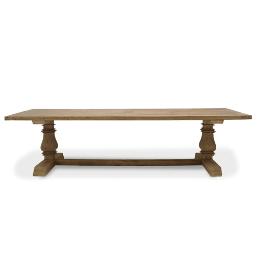 Madrid Dining Table 300cm - Large Modern Wooden Dining Table for 8-10 People | Perfect for Family Gatherings & Dinner Parties