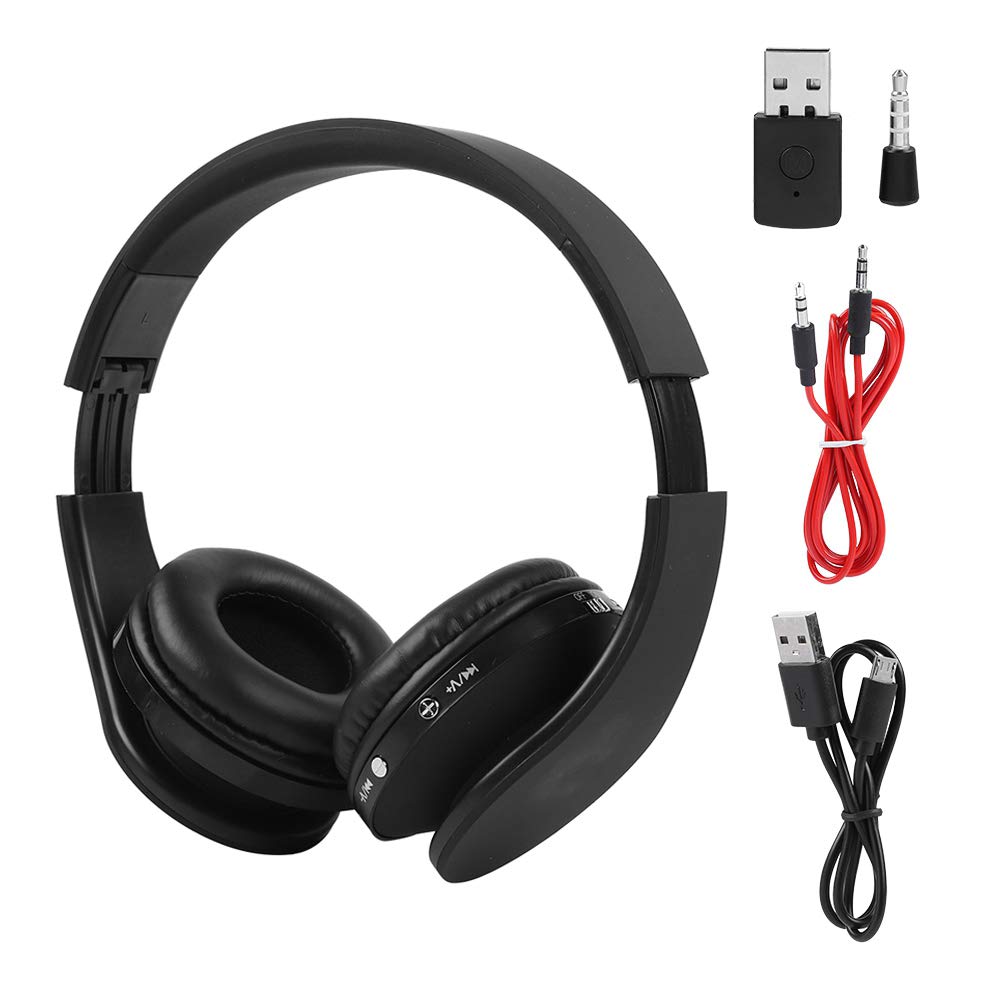 Hopcd Wireless Gaming Headset with Bluetooth 5.0, HiFi Stereo Sound, LED Lights & Active Noise Canceling - Compatible with PS4, PC, Mobile - Perfect for Gaming, Streaming & Online Meetings