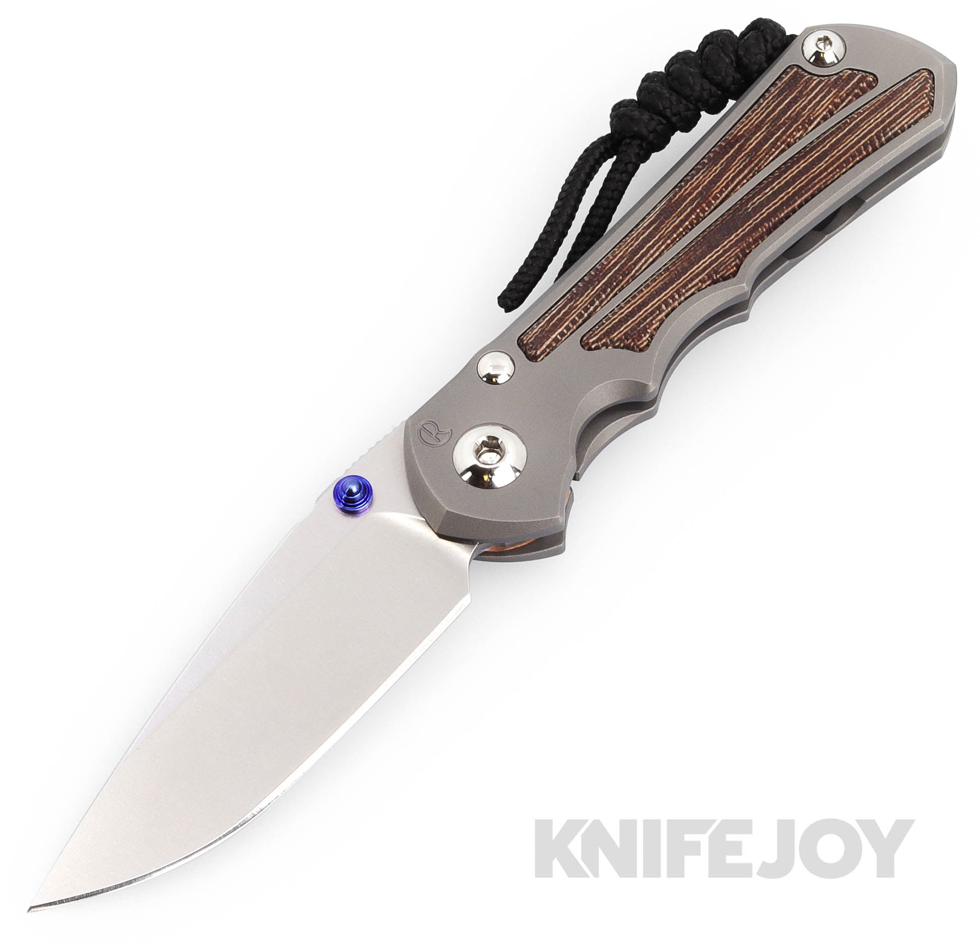 Chris Reeve Small Inkosi Folding Knife - MagnaCut Steel Blade, Titanium Handles, Natural Canvas Micarta | EDC, Outdoor Survival, Camping & Tactical Use