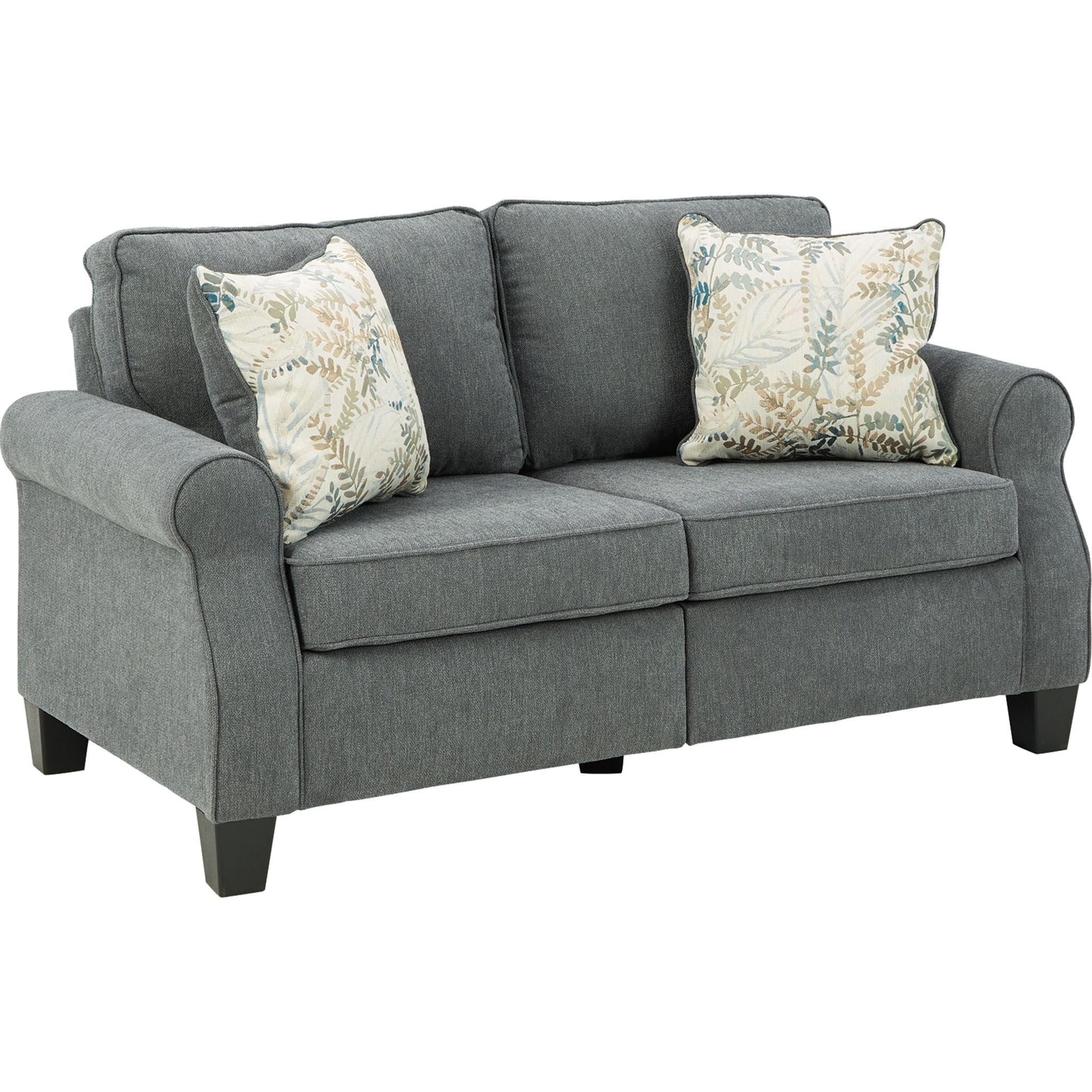 Alessio Loveseat - Modern Charcoal Gray Sofa for Small Spaces | Perfect for Apartments, Living Rooms & Offices