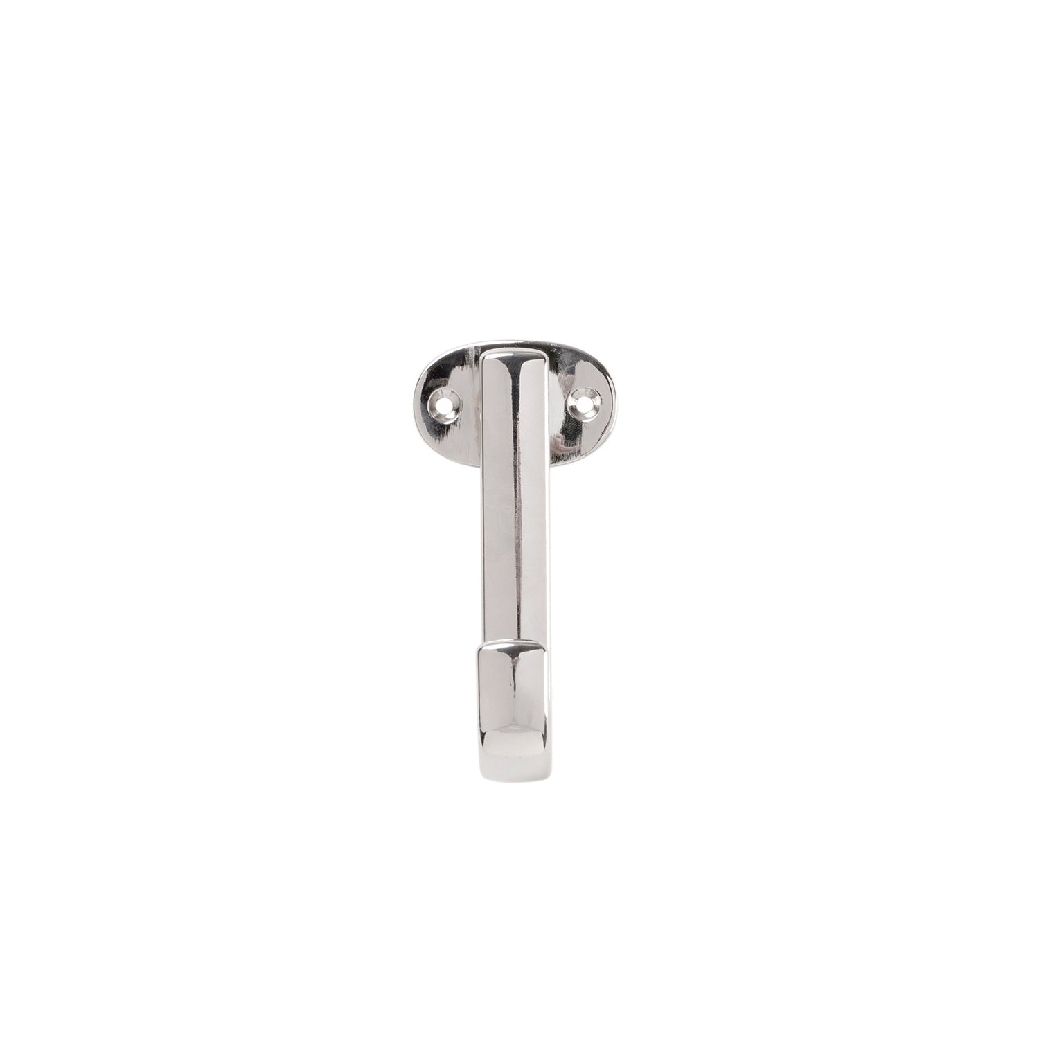 Euro Contemporary Single Prong Hook 4 3/4 Inch Long Chrome Finish - Modern Cabinet Door Pull for Kitchen, Bathroom & Furniture Hardware Upgrade