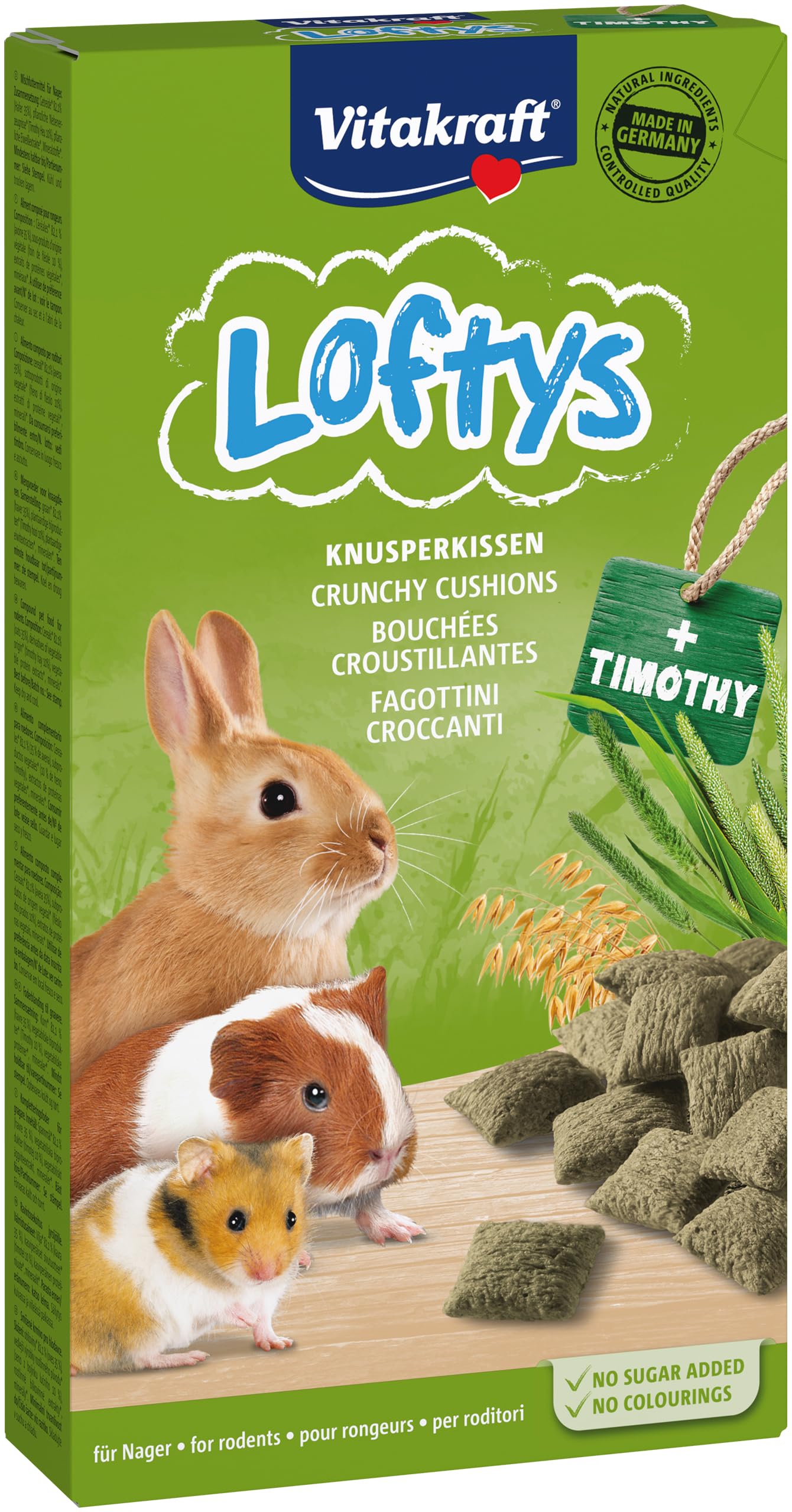 Vitakraft Small Animal Lofty's Treats - 100g (Pack of 10) - Healthy Snacks for Hamsters, Gerbils & Mice - Perfect for Training & Bonding with Your Pet Rodent