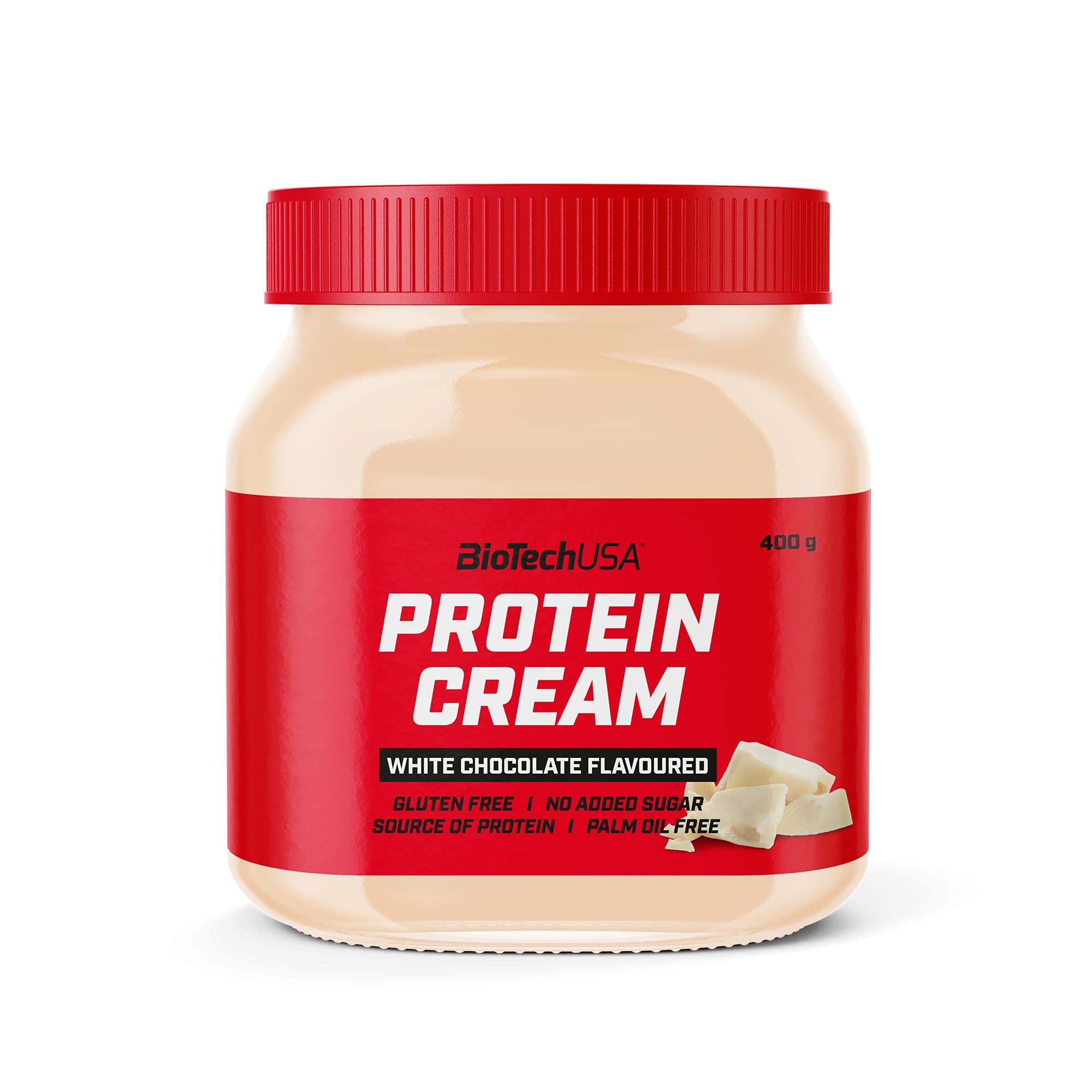 BioTechUSA Protein Cream - White Chocolate Flavor, 400g | High Protein Snack for Muscle Recovery, Post-Workout & Healthy Lifestyle
