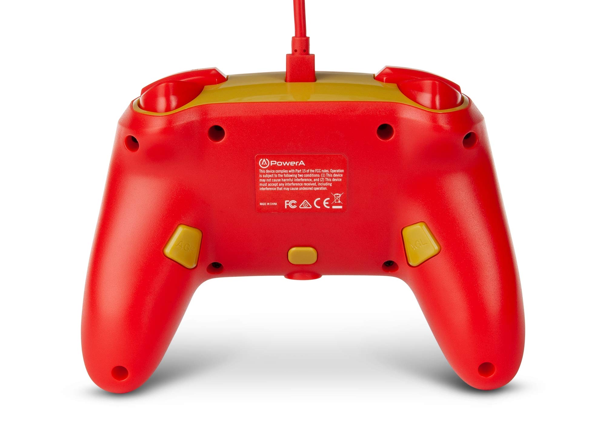 PowerA Enhanced Wired Controller for Nintendo Switch, Switch OLED & Switch Lite - Officially Licensed Mario: Golden Edition - Gaming Accessory for Kids & Adults - Perfect for Multiplayer & Single Player Gaming Sessions
