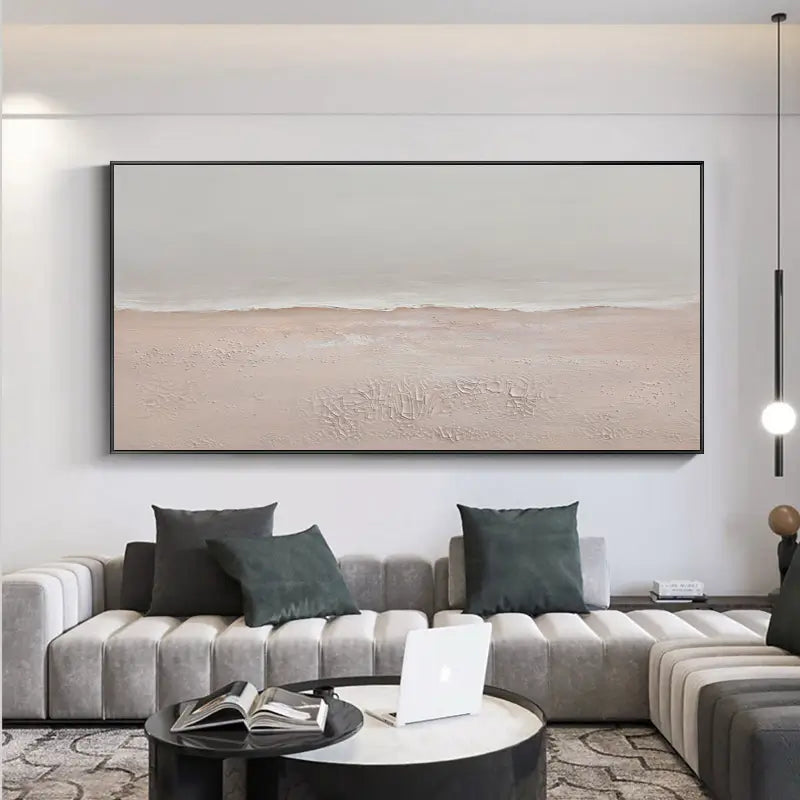 Ocean And Sky Painting #OS 011 - Handmade Canvas Wall Art for Home & Office Decor - Perfect for Living Room, Bedroom or Gift