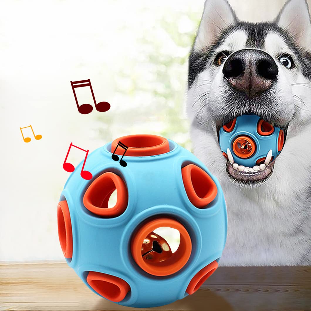 Glowing LED Dog Ball - Interactive Flashing Chew Toy for Small, Medium & Large Dogs & Cats | Durable Rubber Bouncing Ball for Playtime, Training & Nighttime Fun