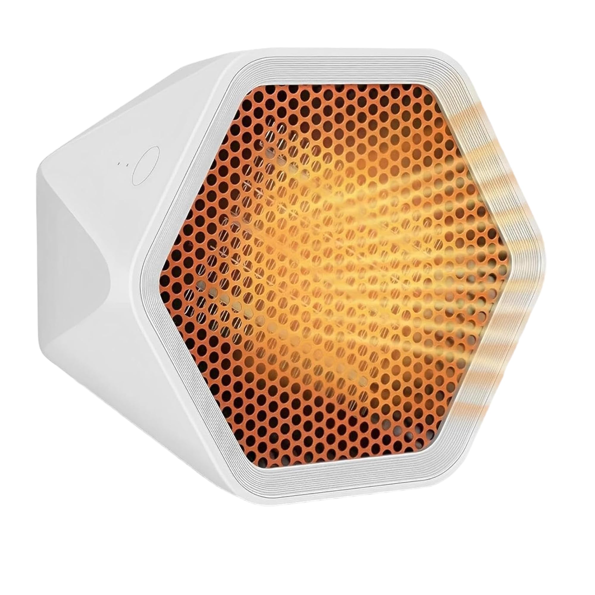 Compact Ceramic Space Heater for Office & Home - Fast Heating Portable Electric Heater with Quiet Operation - Energy Efficient Mini Desk Heater for Bedroom, Bathroom & Small Spaces - Perfect for Winter Use & Indoor Warming (White)