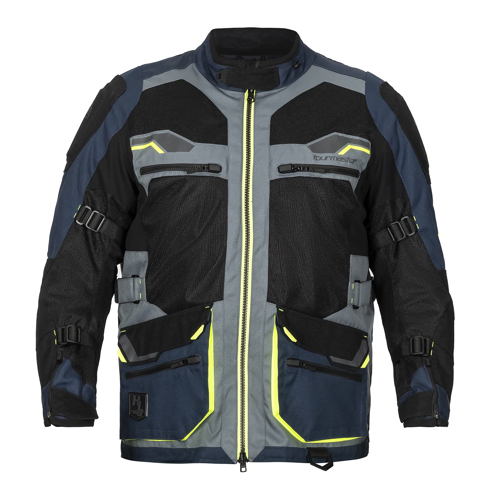 Tourmaster Men's Ridgecrest Mesh Adventure Motorcycle Jacket - Breathable & Protective Riding Gear for Summer & Long-Distance Tours - Perfect for Street Biking, Commuting & Adventure Riding