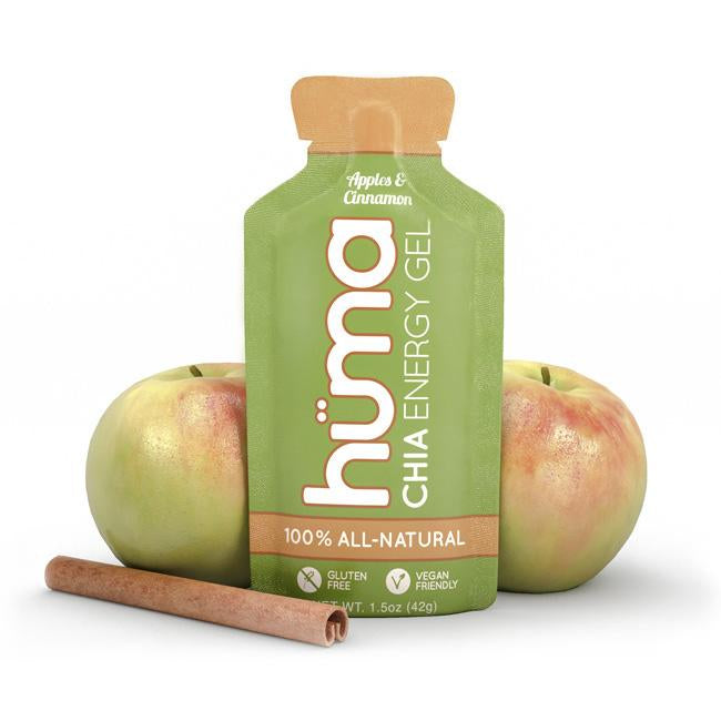 Huma Chia Energy Gel - Natural Sports Nutrition for Runners, Cyclists & Athletes - Vegan, Gluten-Free & Organic Energy Boost - Perfect for Marathon Training, Hiking & Endurance Workouts