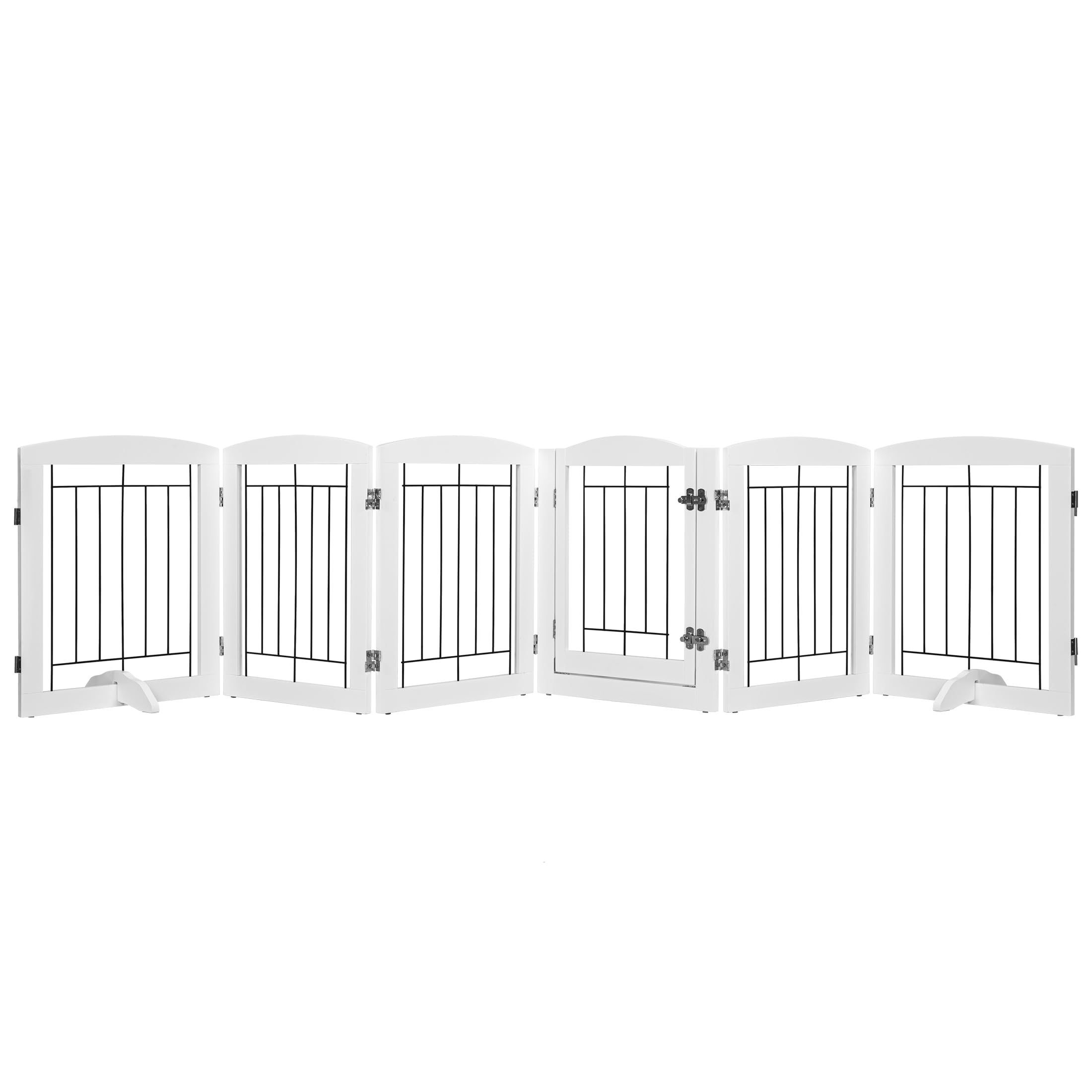 Spirich Extra Wide Dog Gate with Walk-Through Door - 120