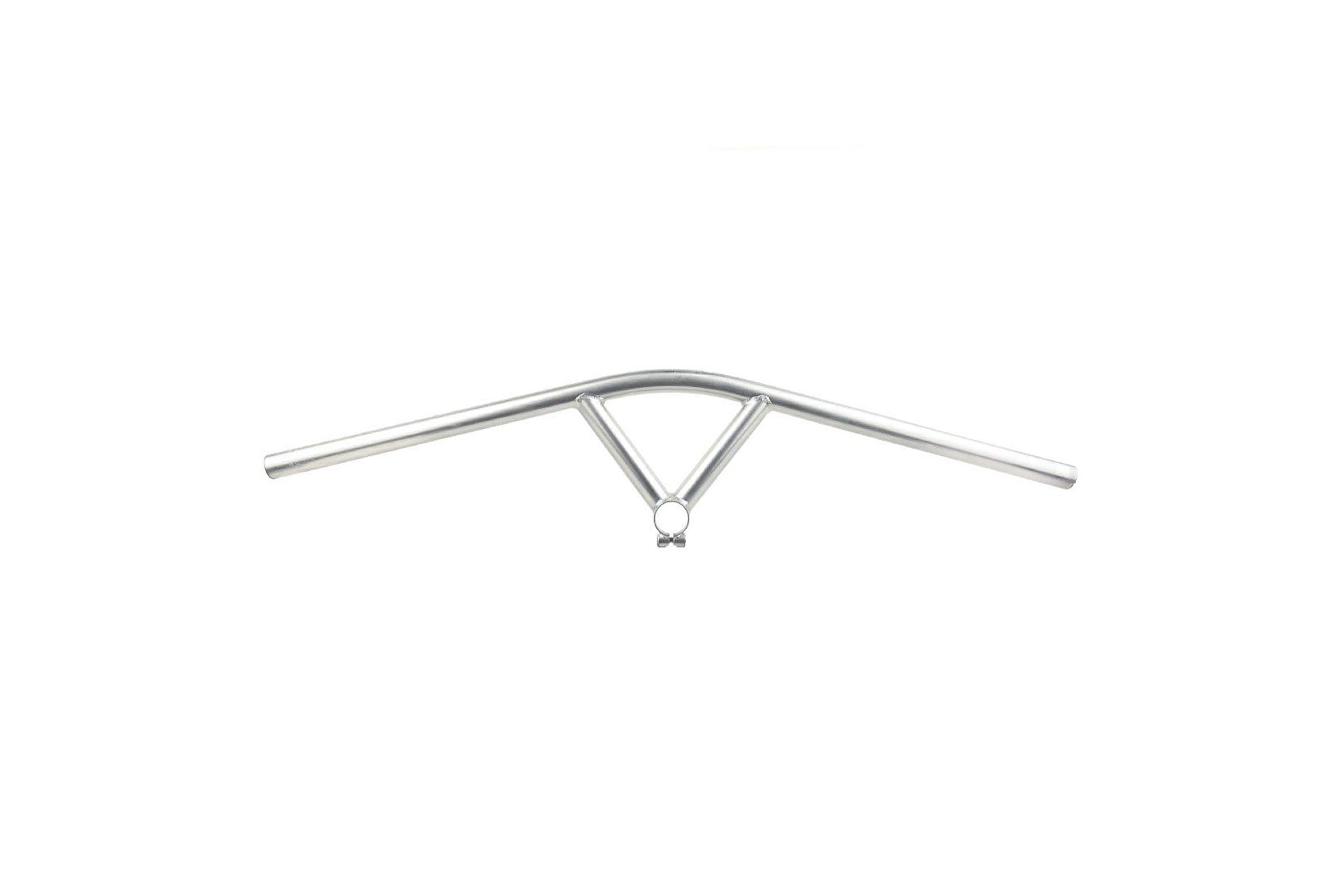 Blue Lug Fairweather B903 Bullmoose Handlebar 710mm Width 15mm Sweep Silver - Premium BMX & Cruiser Bike Handlebars for Urban Commuting & Street Riding