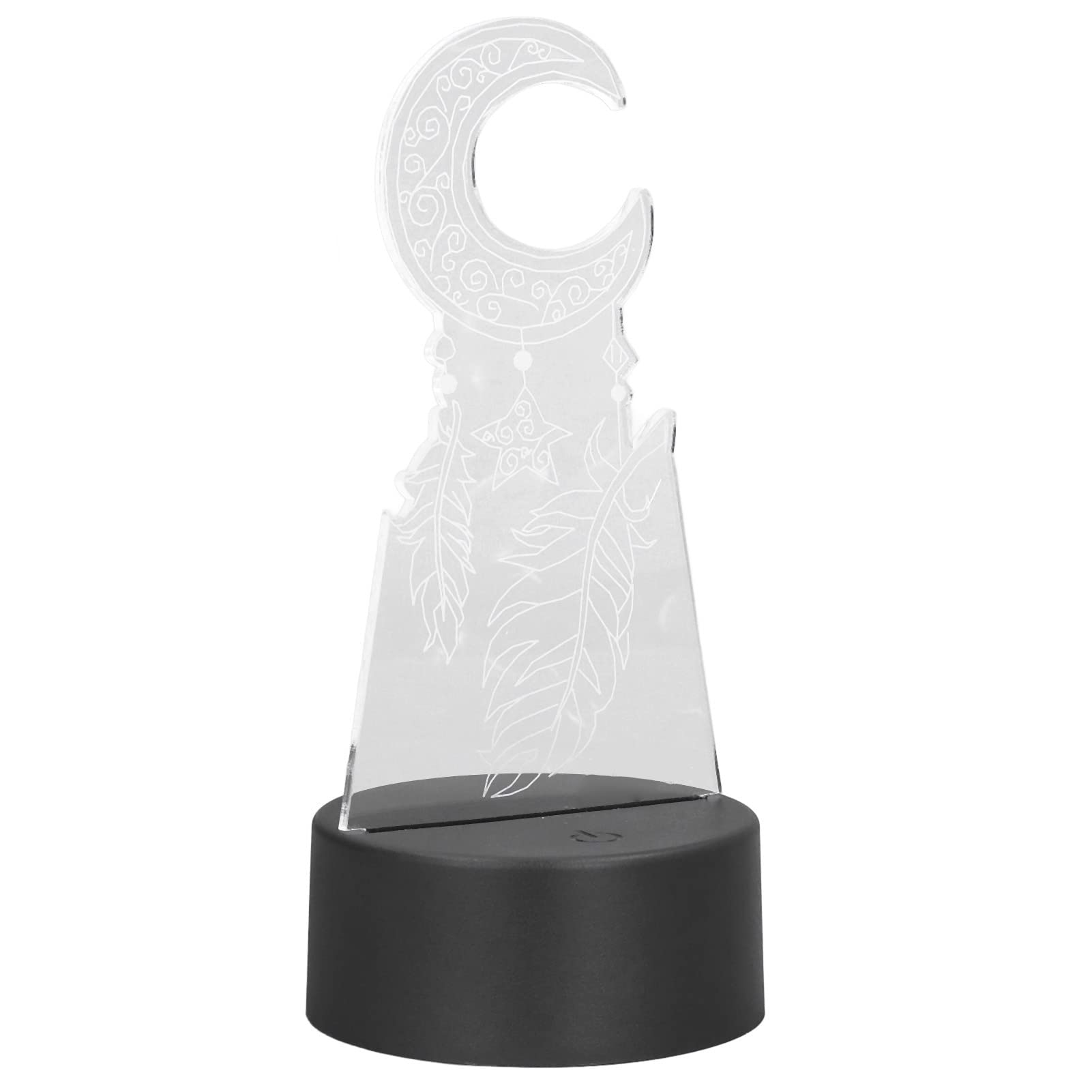 Shipenophy 3D LED Night Light with 7 Color Changing Touch Switch - Acrylic Decorative Lamp for Bedroom, Living Room, Nursery, and Festivals