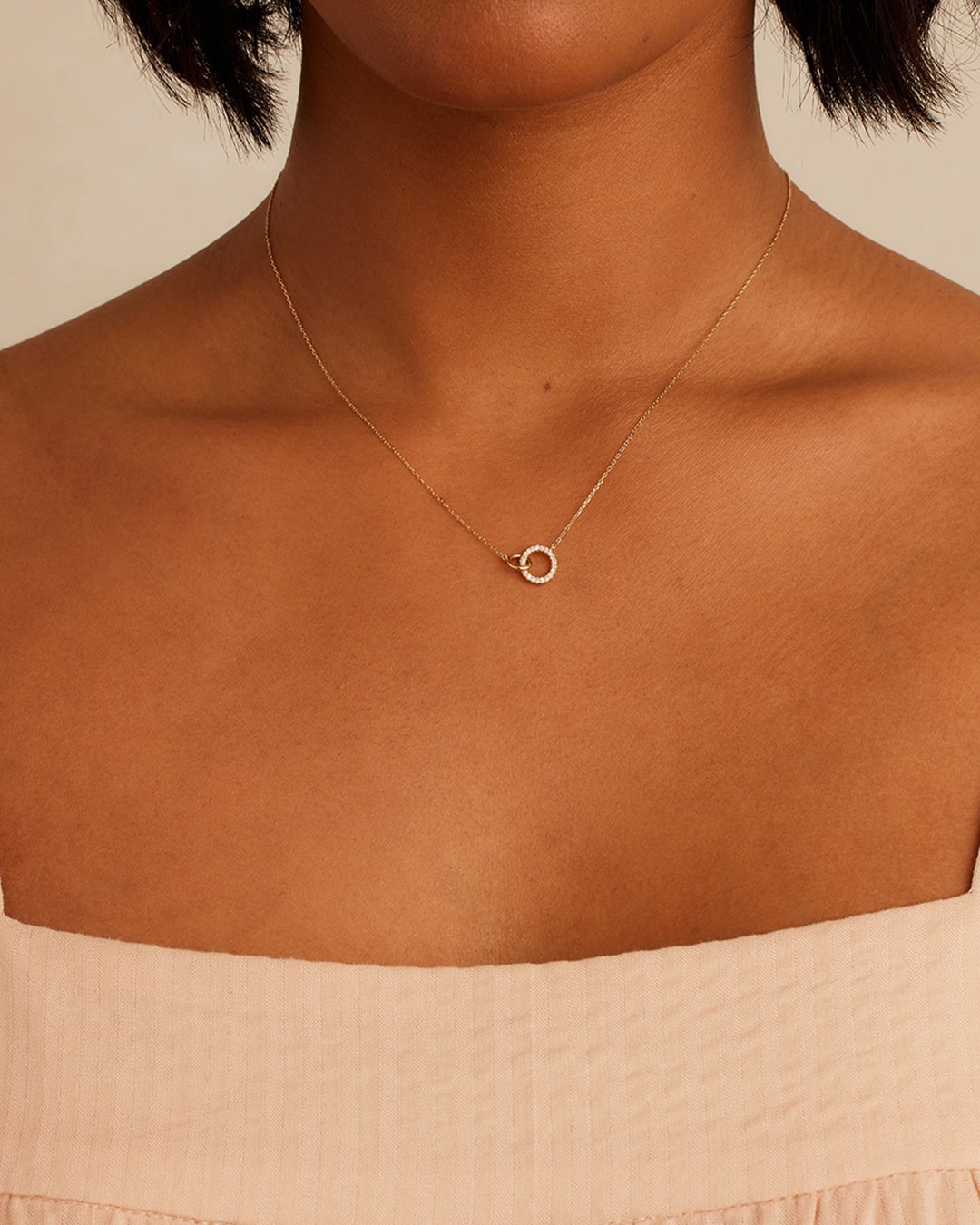 Diamond Wilshire Necklace for Women - Elegant 14K Gold Plated Pendant with CZ Stones - Perfect for Weddings, Anniversaries & Special Occasions