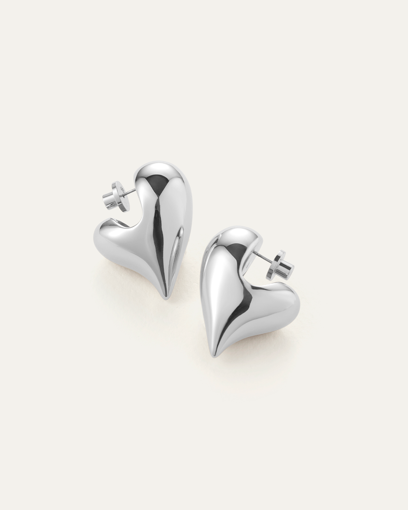 Art Heart Puff Earrings - Soft & Lightweight Women's Fashion Accessories for Valentine's Day, Date Night & Party Wear
