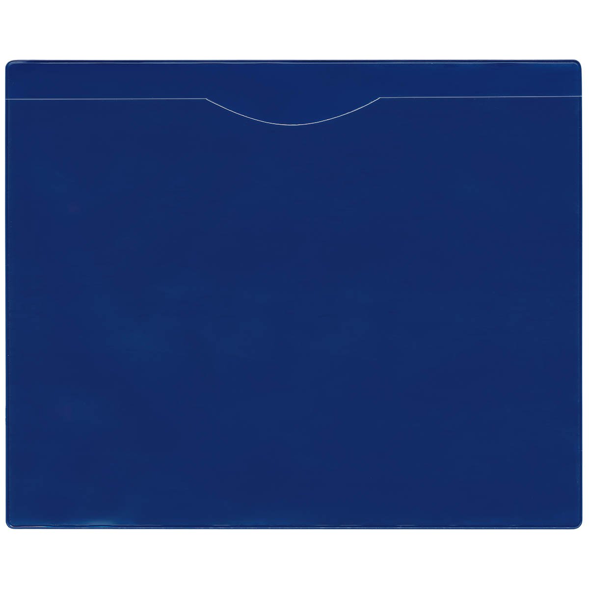 StoreSMART® Heavy Duty File Jackets - 20-Pack with Blue Plastic Back & Clear Plastic Front - Letter Size Document Protectors for Office, School & Home Organization - FJ85PQB-20