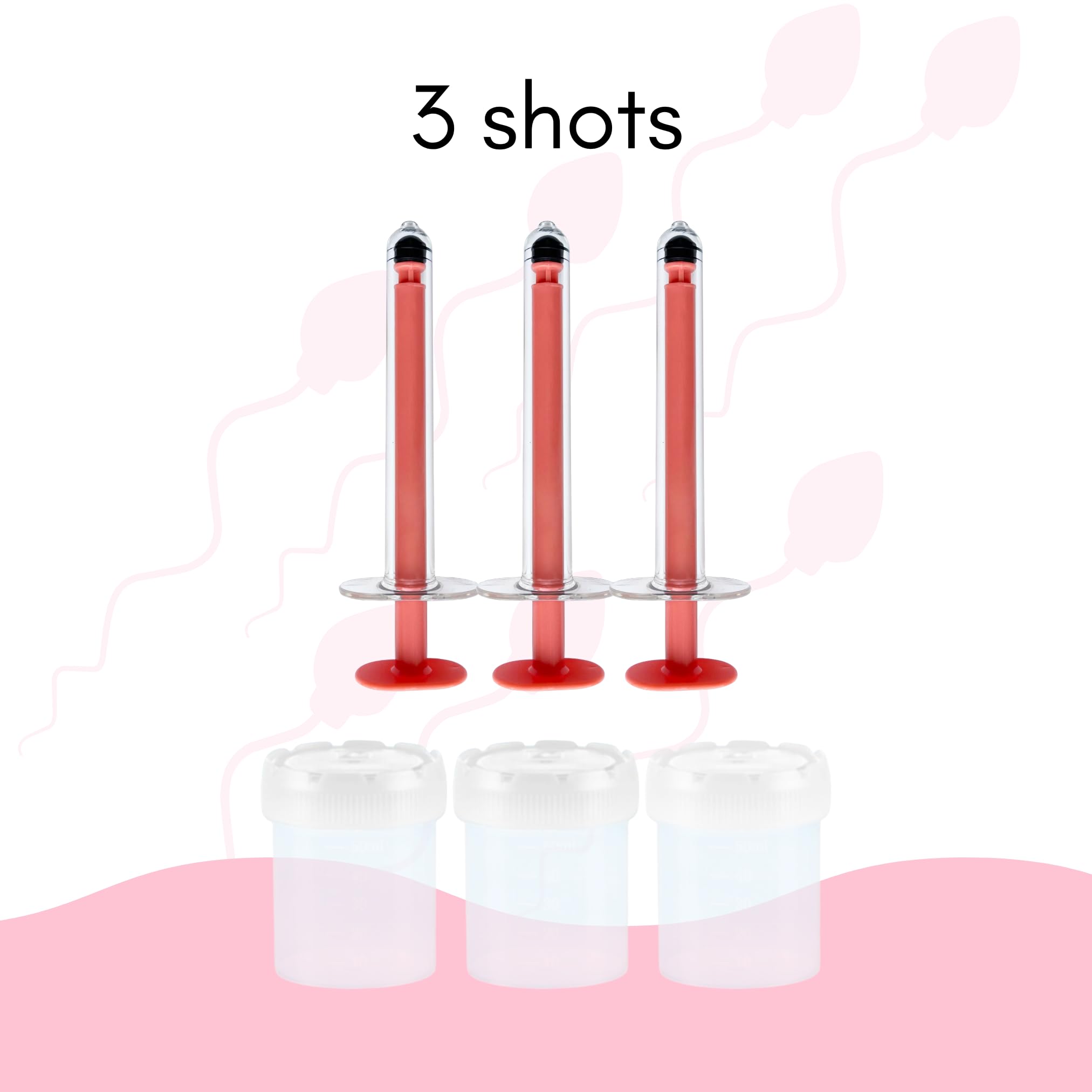 At-Home Insemination Kit with 3 Liquid Dispensers & 3 Specimen Cups - Fertility Aid for Couples Trying to Conceive | Perfect for DIY Artificial Insemination at Home