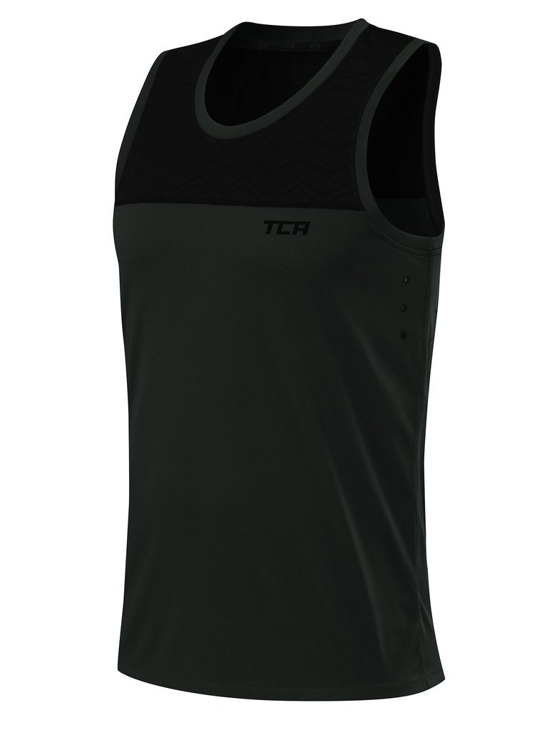 TCA Men's Hazard Running & Gym Tank Top - Breathable Quick-Dry Workout Shirt for Running, Training & Fitness - Perfect for Gym, Jogging & Outdoor Sports