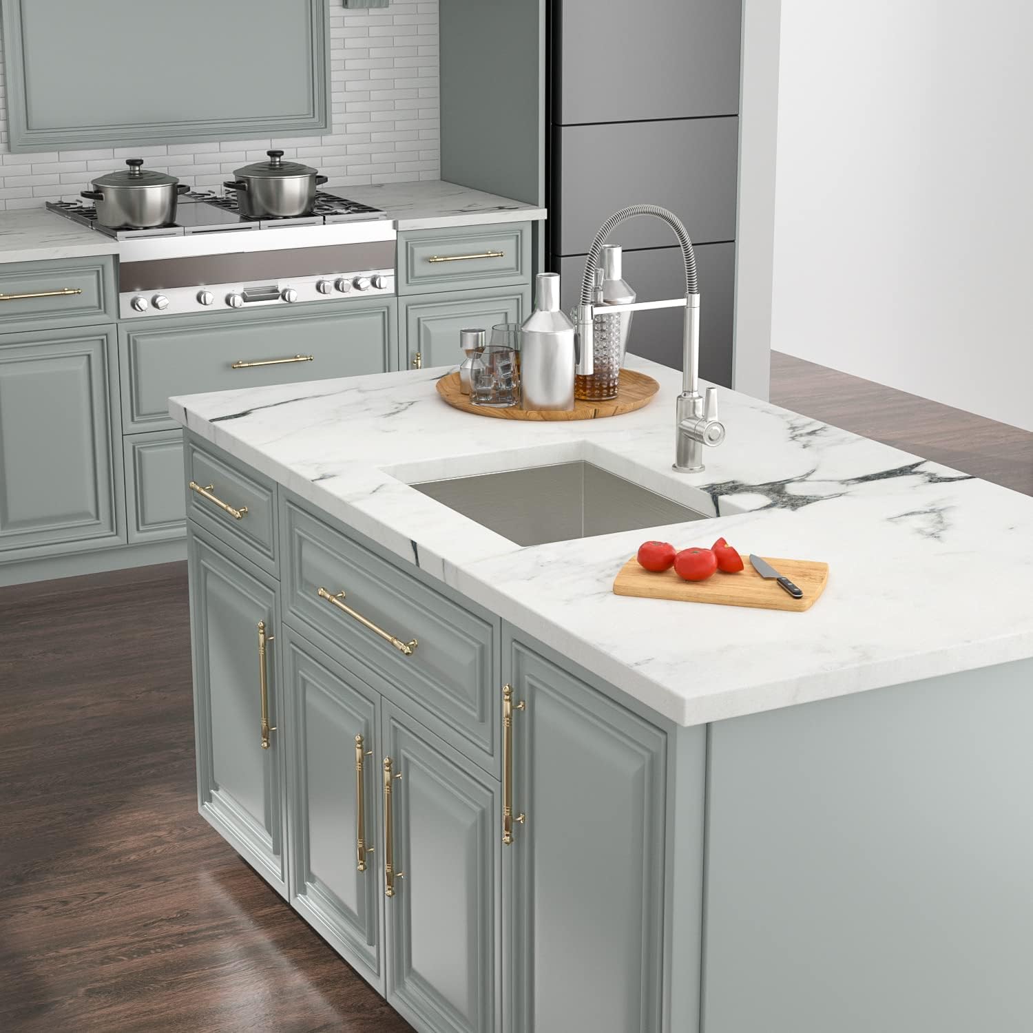 21 Inch Undermount Single Bowl Stainless Steel Kitchen Sink - 16 Gauge Handmade Modern Wet Bar & RV Sink with Drain Strainer - Perfect for Small Kitchens, Bars, Campers & Tiny Homes