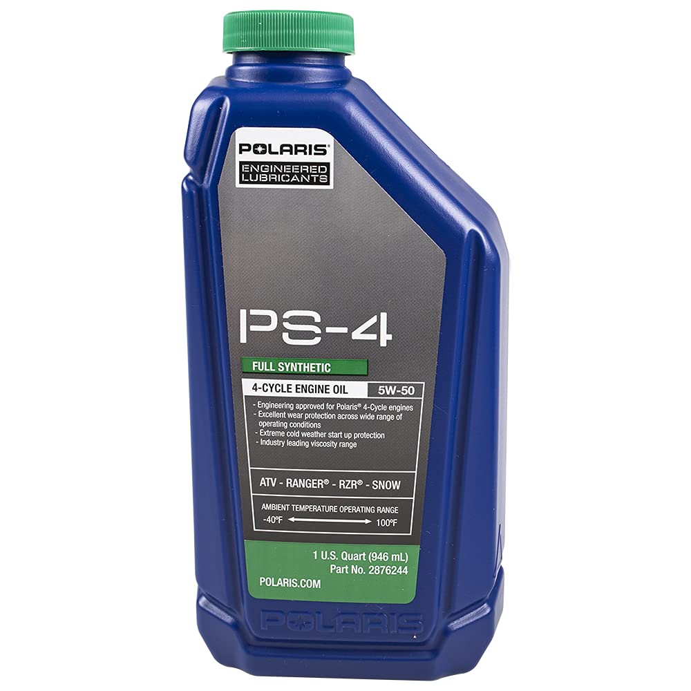 Polaris PS-4 Full Synthetic Oil Change Kit with Oil Filter - Compatible with 2000 Polaris Magnum 325 4x4 ATV - Perfect for Off-Road Maintenance & Winter Preparation