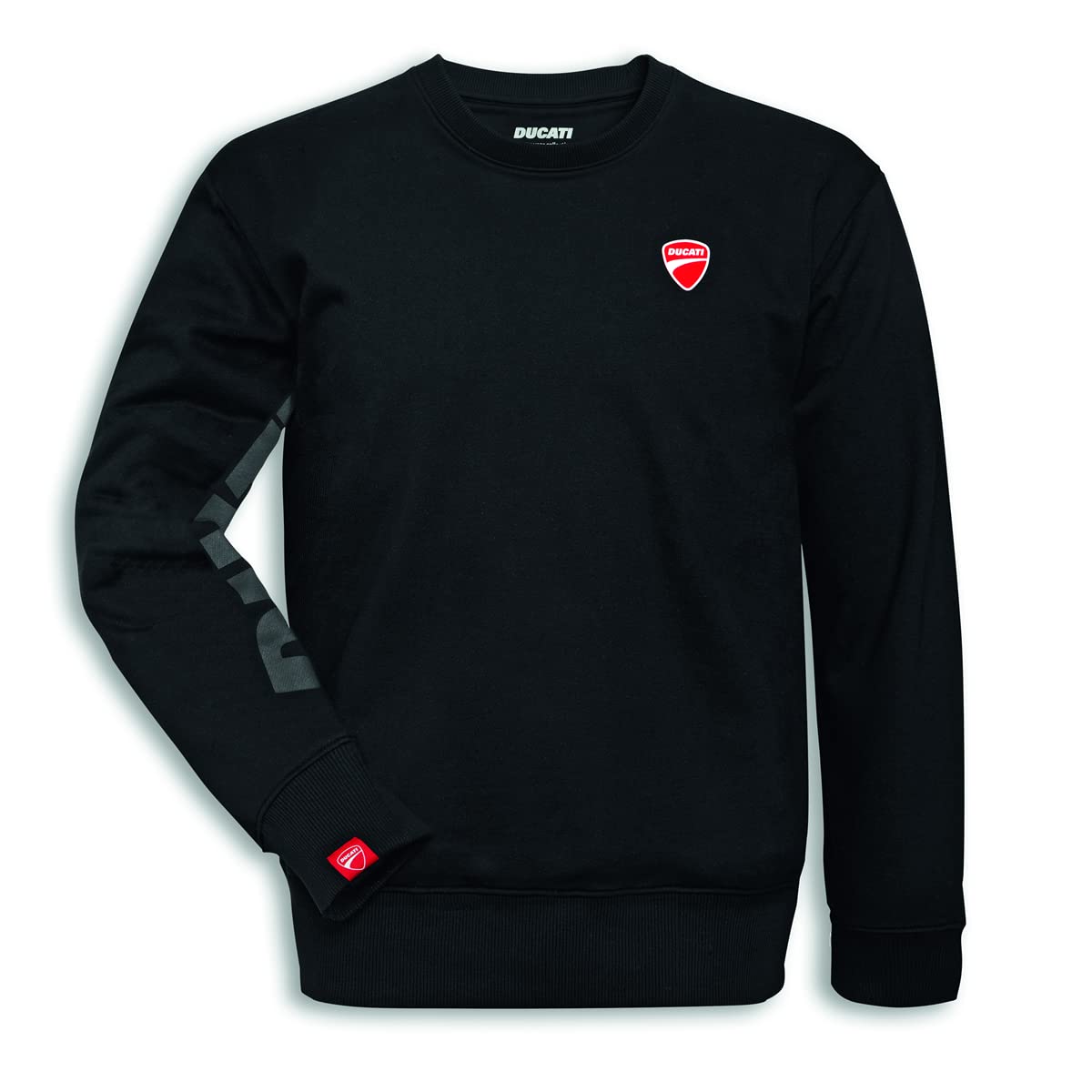 Ducati Logo Graphic Pullover Hoodie - Men's Black Sweatshirt for Motorcycle Enthusiasts | Perfect for Riding, Casual Wear & Gifts