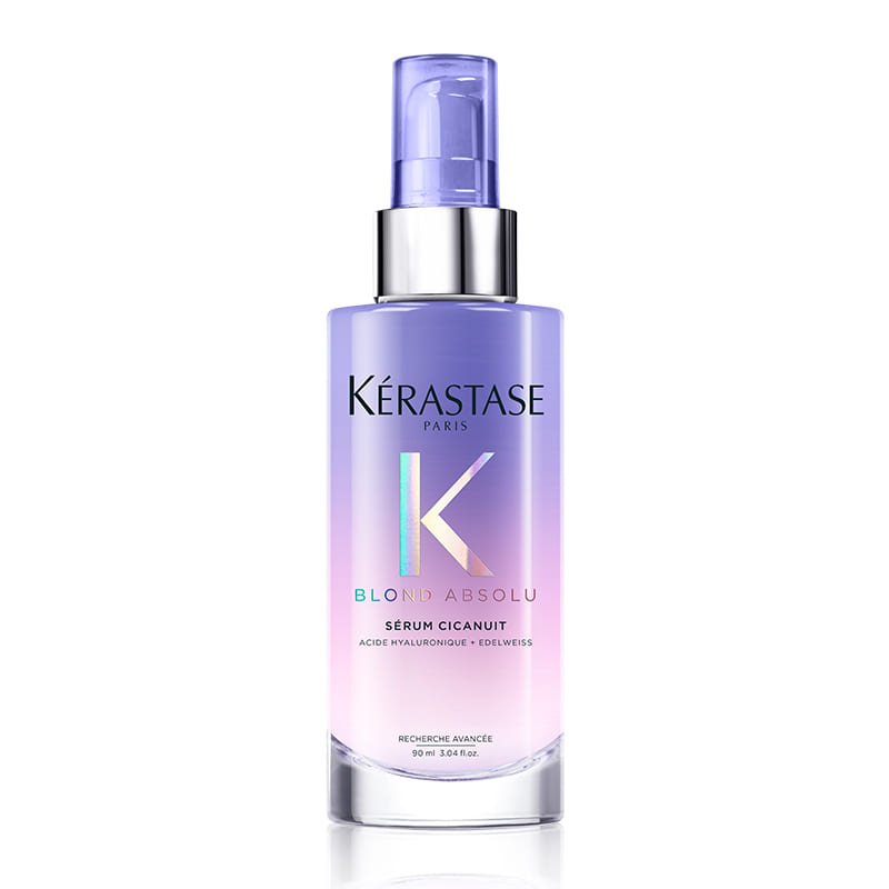 Kérastase Blond Absolu Overnight Recovery Serum for Blonde Hair - Repairing & Brightening Treatment for Damaged Hair - Perfect for Nighttime Hair Care Routine
