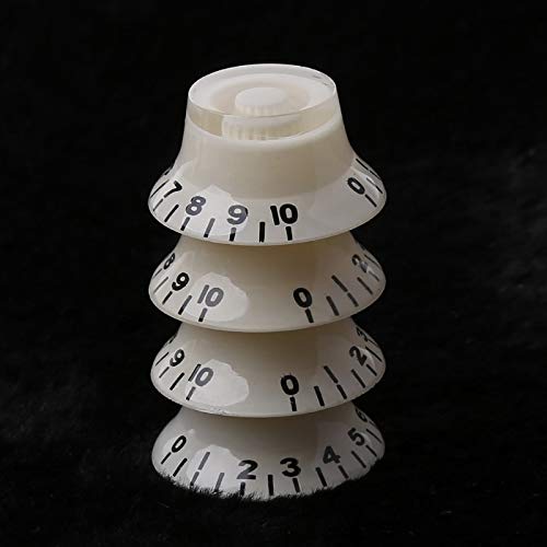 1pc Bell Shape Guitar Tone/Volume Control Knob for LP Guitars - White & Black Options | Perfect for DIY Guitar Repair & Customization