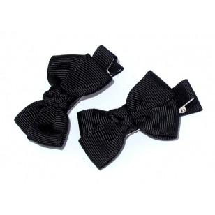 Small Black Bow Hair Clip - Elegant Hair Accessory for Women & Girls - Perfect for Parties, Weddings & Everyday Style