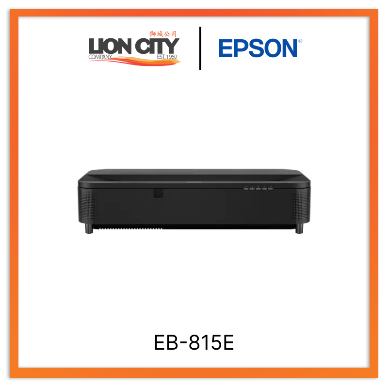 Epson EB-815E Laser Ultra Short Throw Projector - 5,000 Lumens for Home Theater, Office Presentations & Classroom Use