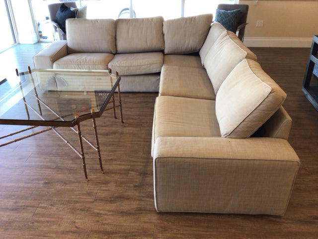 IKEA KIVIK Fabric Sectional Sofa with Extra Slip Covers - Modern Living Room Furniture for Home & Office Comfort