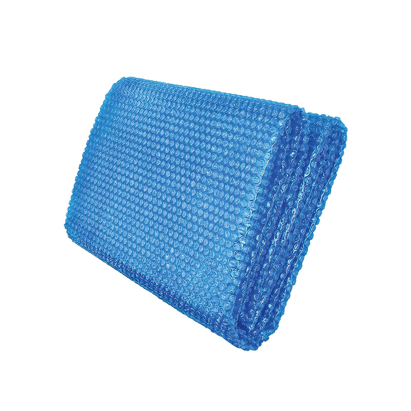 Rectangle & Round Solar Pool Cover - Thick Bubble Insulation Tarpaulin for Water Heating | Durable Swimming Pool Solar Blanket for Above Ground & Inground Pools | Perfect for Summer Heat Retention & Winter Protection