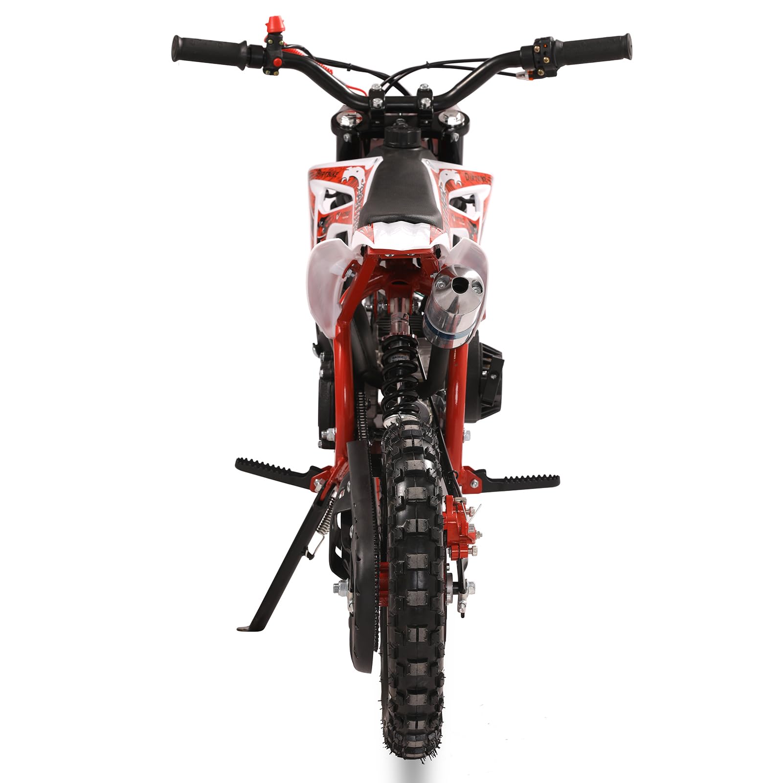49cc Kids Dirt Bike Gas Motorcycle - 2-Stroke Mini Bike for Adults & Children - High-Speed 40km/H Off-Road Pocket Rocket with Front/Rear Disc Brakes - Perfect for Backyard Racing, Trail Adventures & Motocross Training