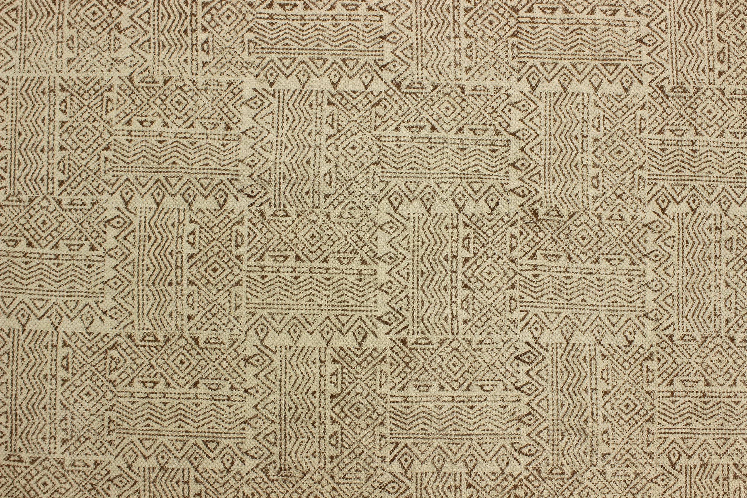 5x7 Ft Brown & Black Cotton Dhurrie Striped Kilim Rug - Rectangular Flatweave Indoor/Outdoor Rug for High Traffic Areas - Perfect for Bedroom, Dining Room & Living Room Decor