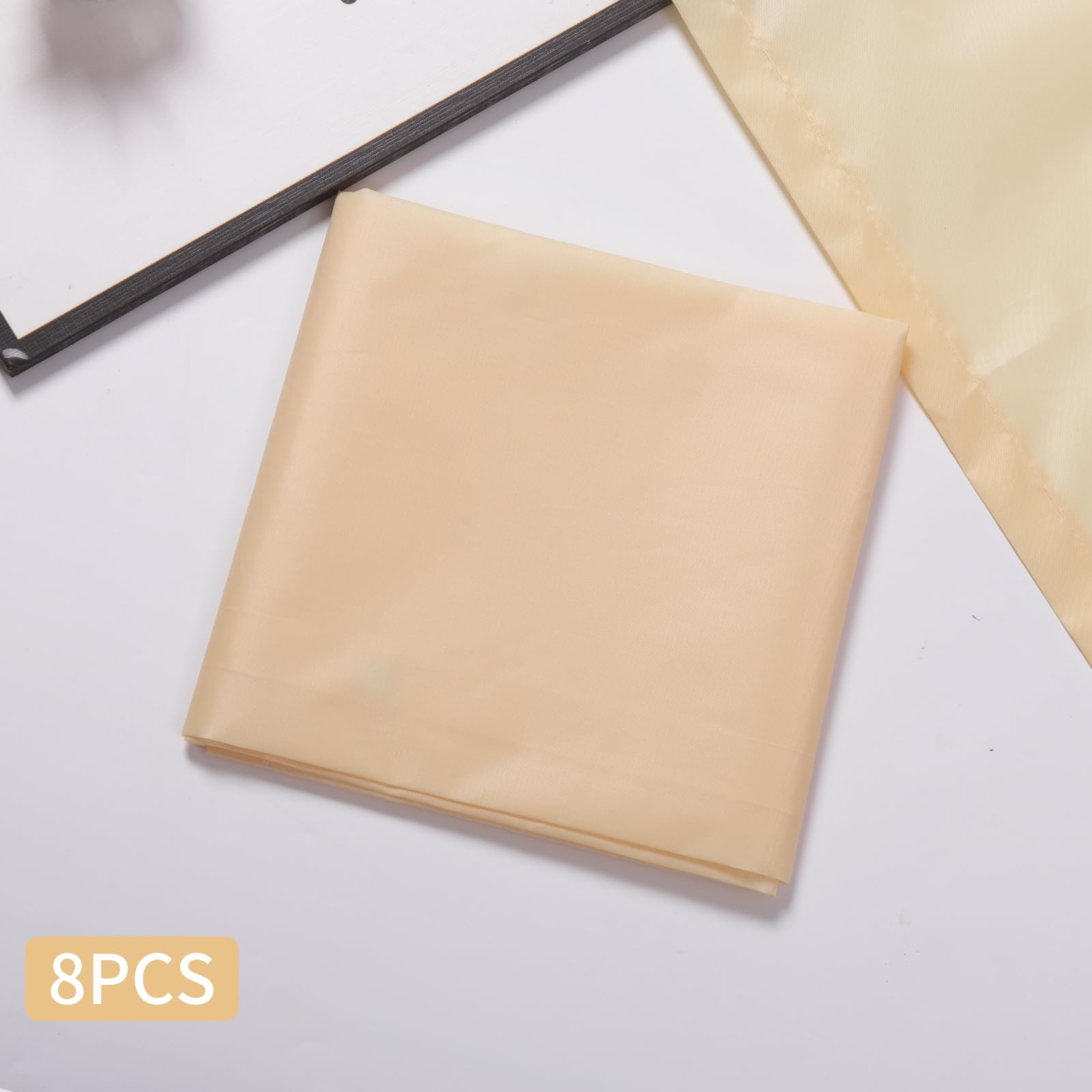 8-Pack Fluorescent Light Covers for Ceiling Lights - 4x2 Feet Magnetic Light Diffuser Panels in Warm Yellow - Ideal for Classrooms, Offices, Hospitals & Home Lighting - Reduce Glare & Eye Strain for Better Focus & Comfort