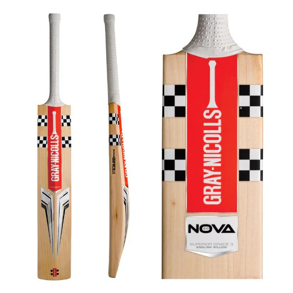 Gray Nicolls Nova 2.0 750 Adult Cricket Bat - Premium English Willow Cricket Bat for Professional & Club Players - Perfect for Matches, Practice & Training Sessions