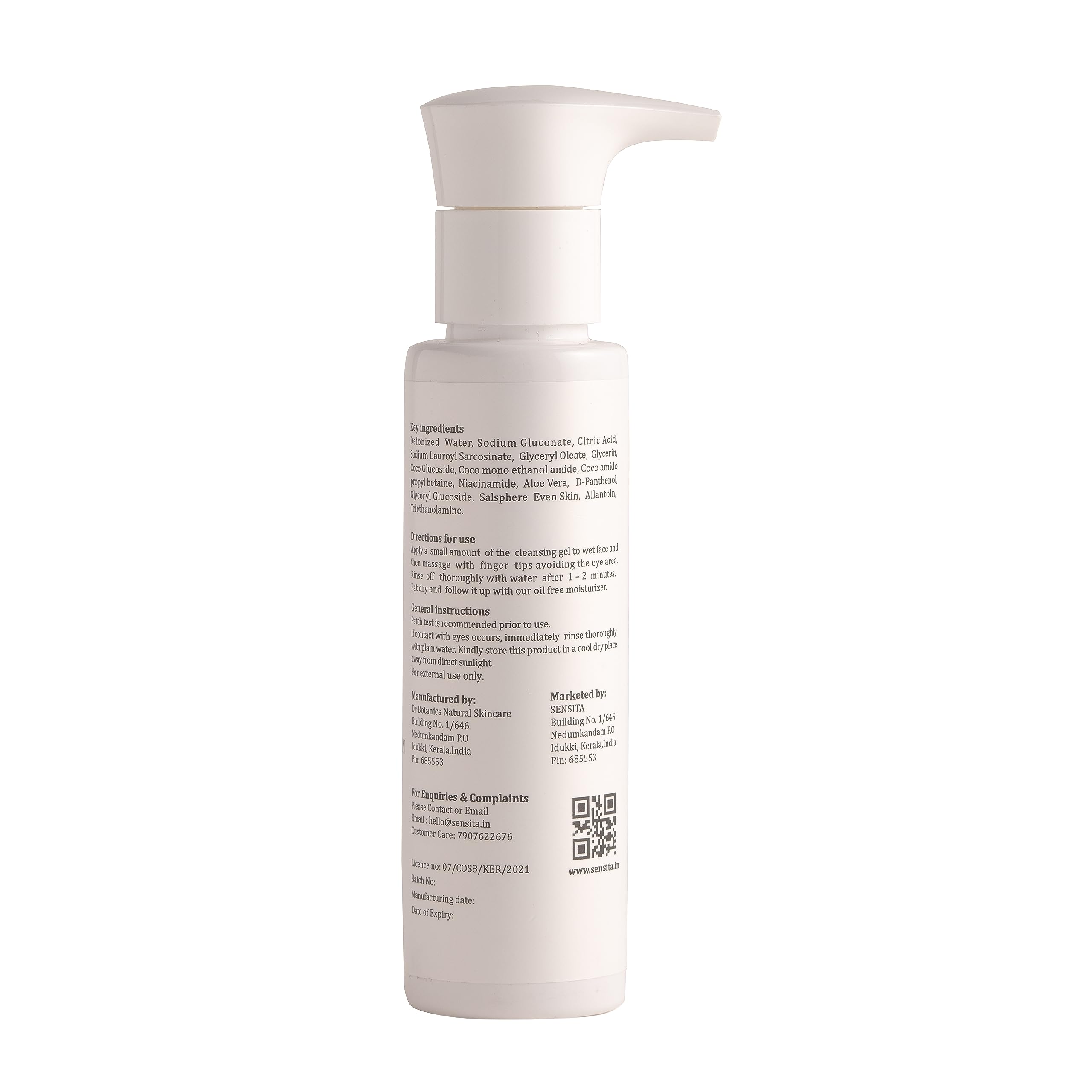 SENSITA BHA Exfoliating Face and Body Wash for Oily & Sensitive Skin - 100g | Gentle Cleanser with Salicylic Acid for Acne-Prone Skin | Daily Skincare & Shower Routine